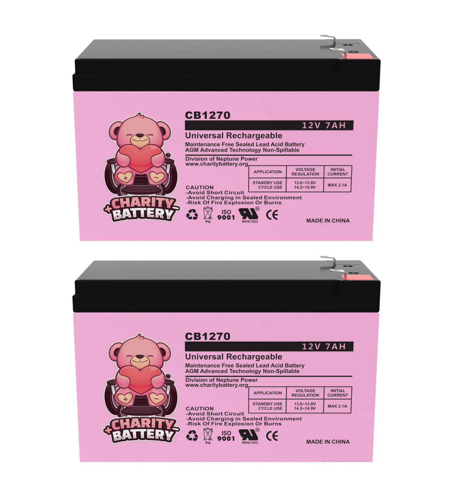 CB1270 Razor 12V 7Ah Electric Scooter Replacement Batteries - High Performance Set of 2 | International Shipping - Buy Online on GoSupps.com