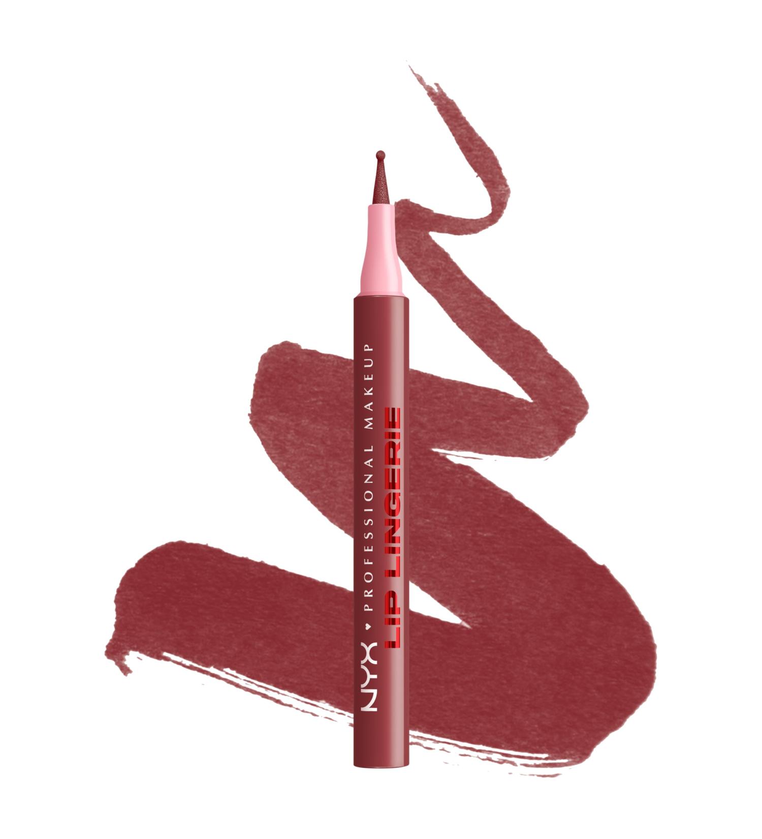 NYX Professional Makeup Lip Lingerie Liner - Feutre l vres stain - Couleur Mate Tenue Longue dur e Waterproof - Sans bavure & r siste aux transferts - Teinte : Up All Night 10 - Buy Online on GoSupps.com