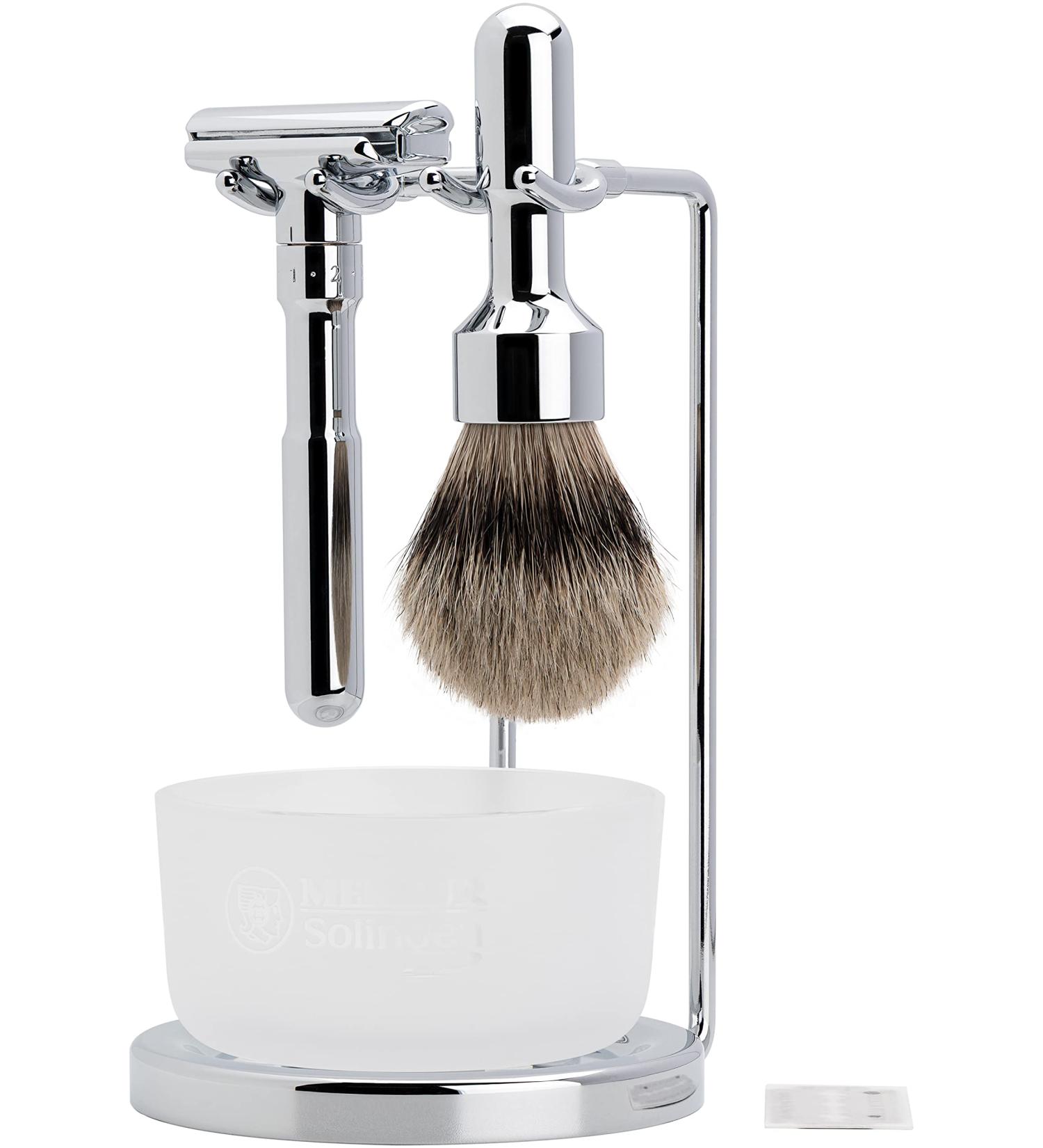 Merkur Futur 4-Piece Shaving Set - Polished Finish MK-751001 | Premium International Shipping - Buy Online on GoSupps.com