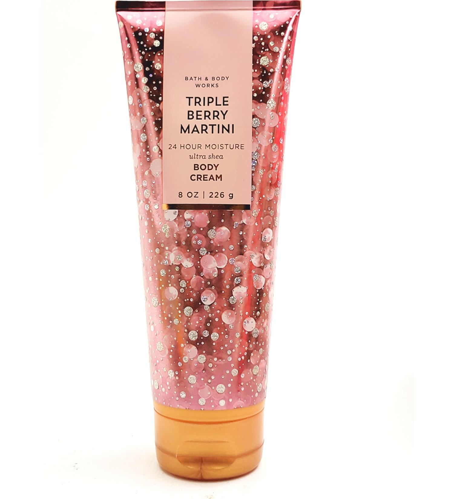 Triple Berry Martini Bath and Body Ultra Shea Body Cream 8 oz