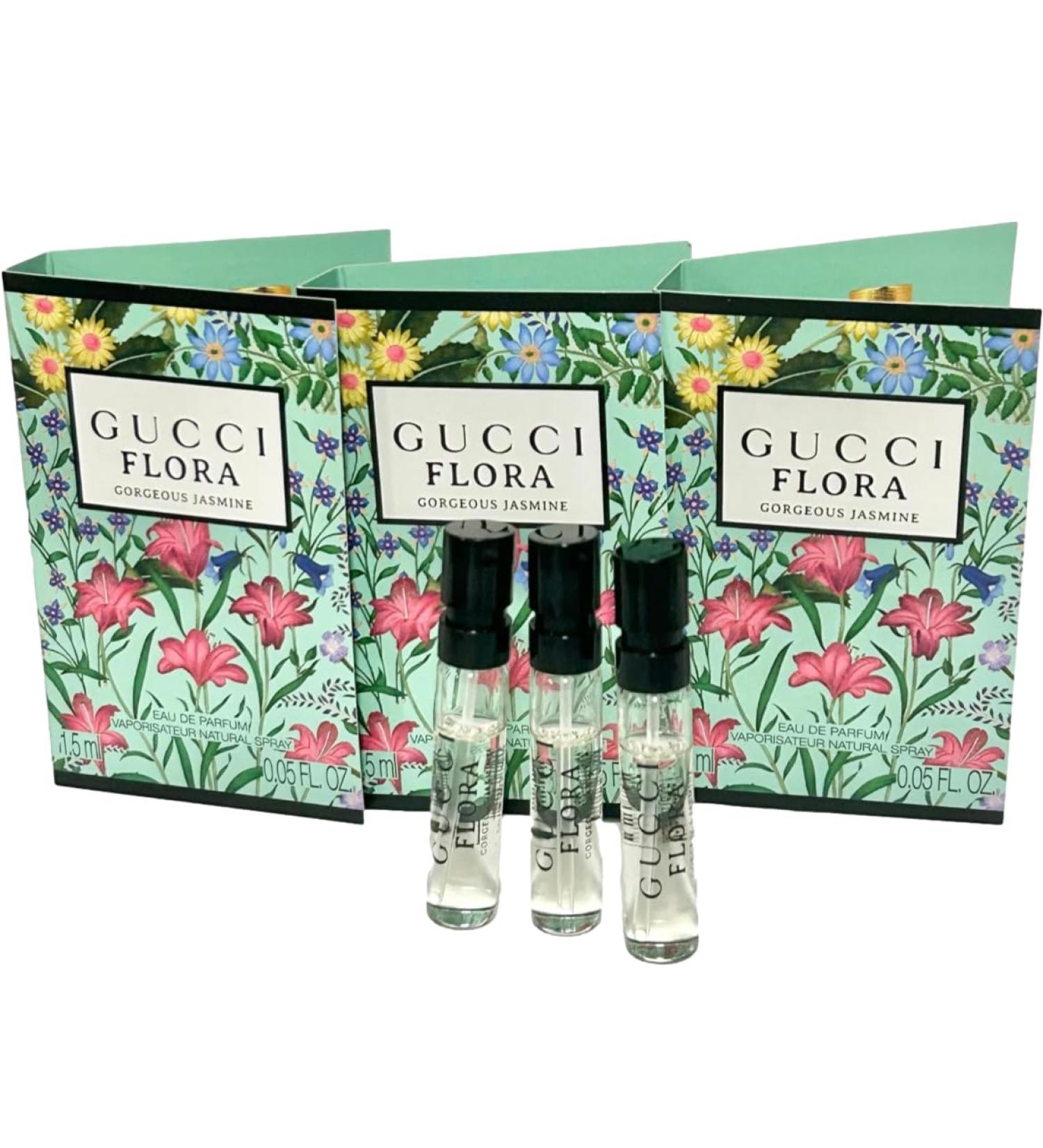 Gucci Flora Sample Perfume Flora Gorgeous Jasmine Perfume Women EDP Spray 1.5 ml / 0.05 oz (set of 3) - Buy Online on GoSupps.com