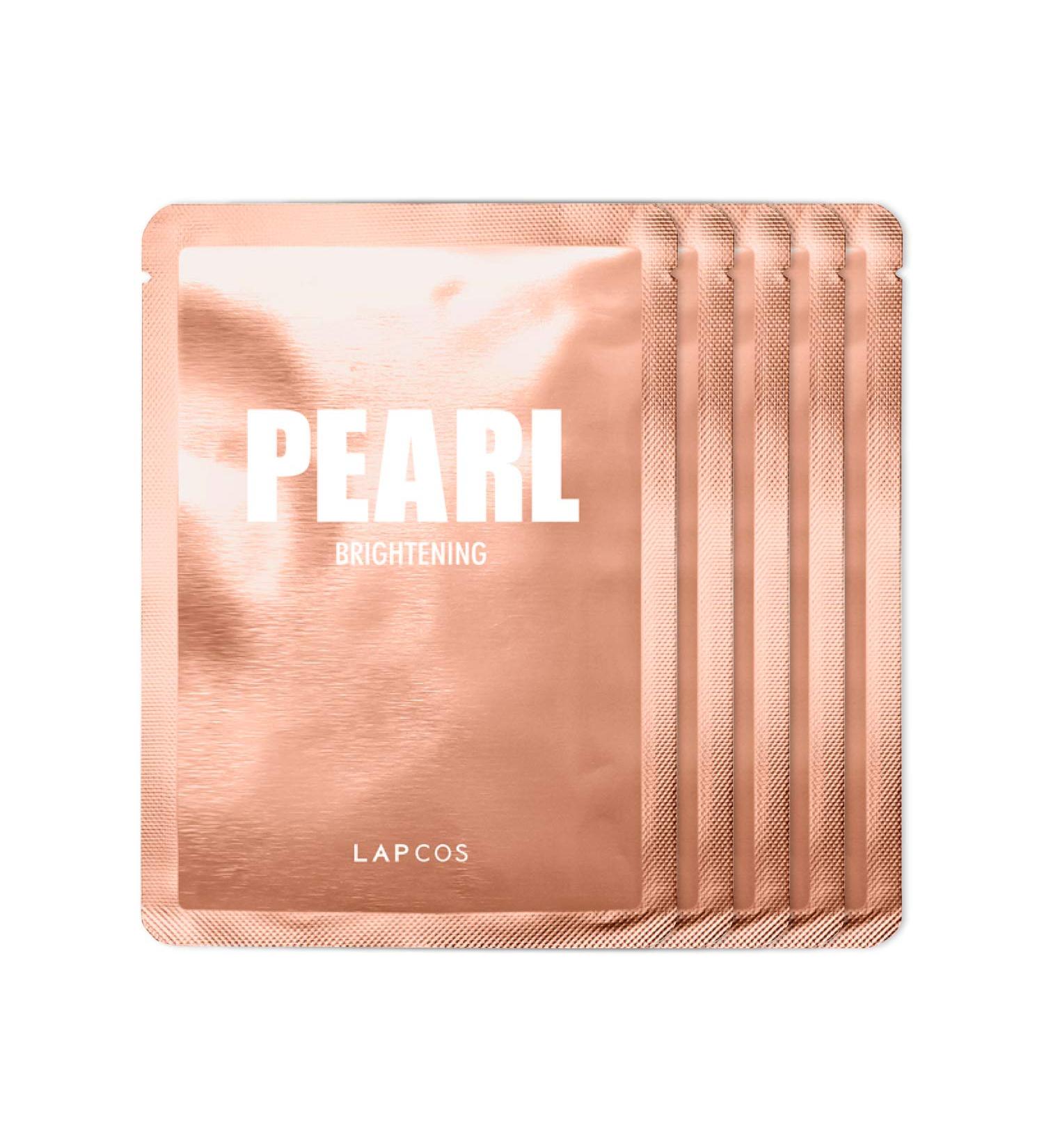 Lapcos Pearl Brightening Daily Skin Beauty Mask - 5 Sheets (0.81 fl oz each) for Radiant Skin - Buy Online on GoSupps.com