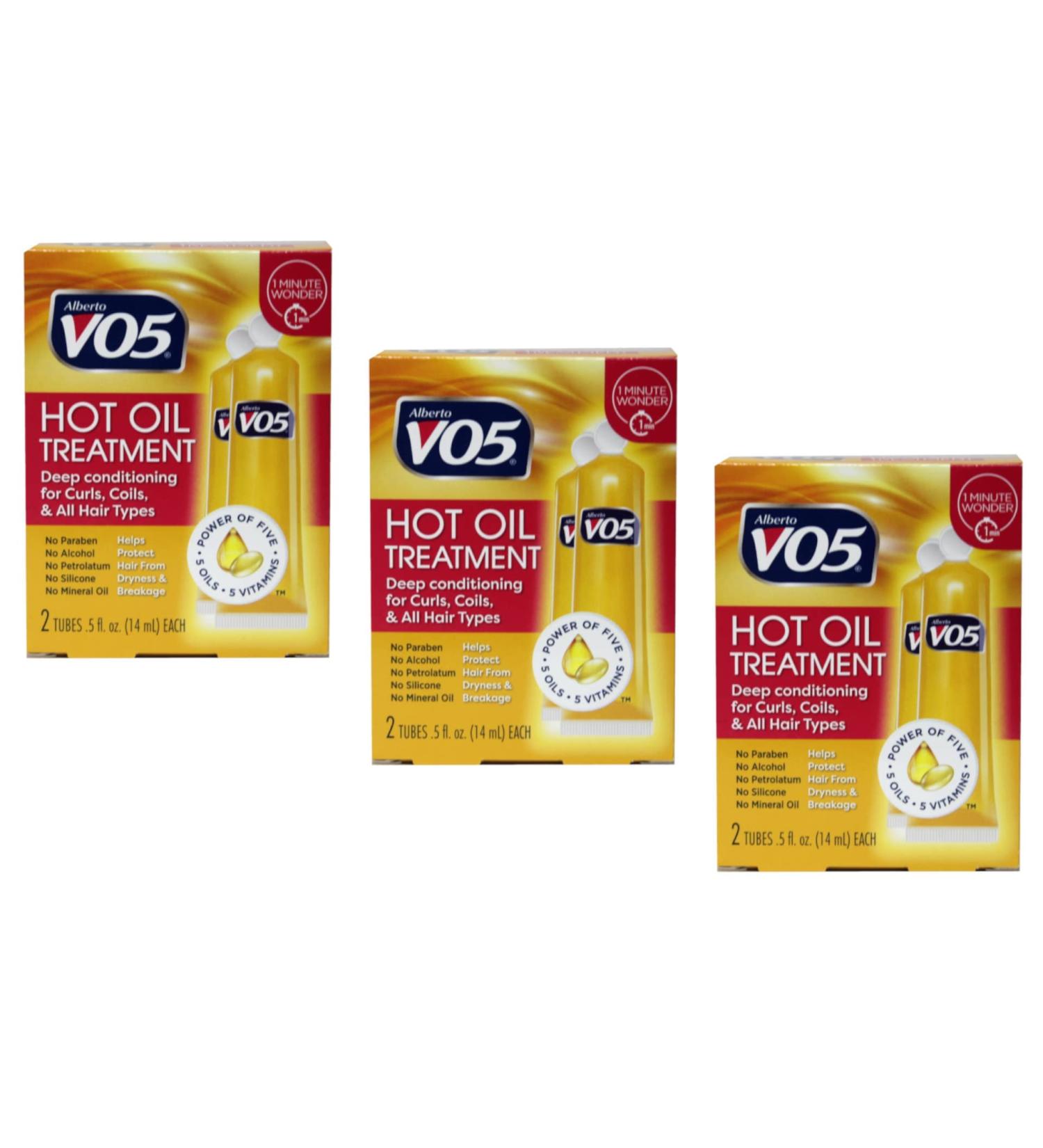 VO5 Hot Oil Intense Conditioning Treatment 0.5 oz 2-Count Tubes - Pack of 3 | 1.5 fl oz - Buy Online on GoSupps.com