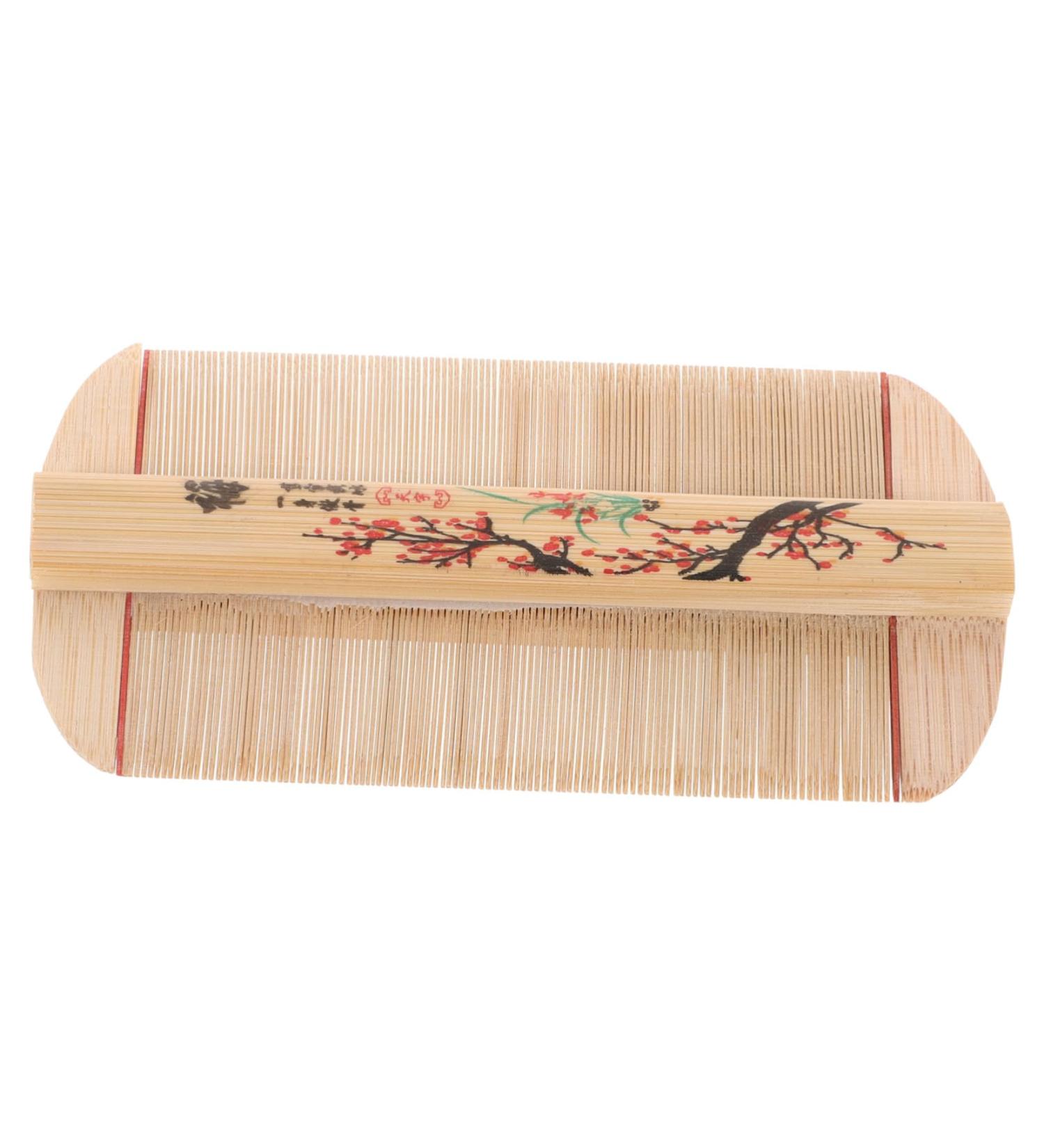 Hohopeti Peigne Double Face en Bambou Dents Fines Antipelliculaire Outil de Toilettage pour Chat et Chien Massage Doux du Cuir Chevelu Taille Moyenne Soin Naturel des Poils D animaux - Buy Online on GoSupps.com