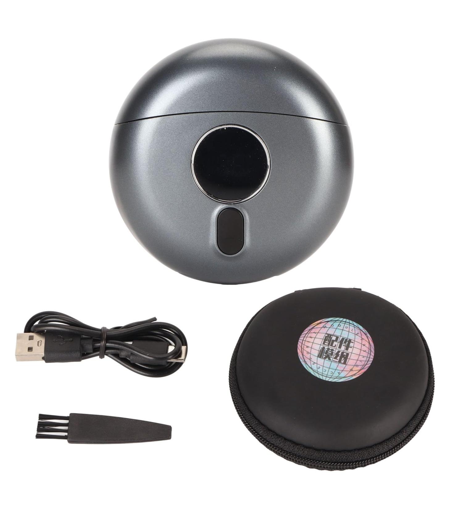 USB Rechargeable Electric Beard Trimmer - Portable Mini Travel Trimmer for Men (Grey) | Perfect for Facial & Chest Grooming - Buy Online on GoSupps.com