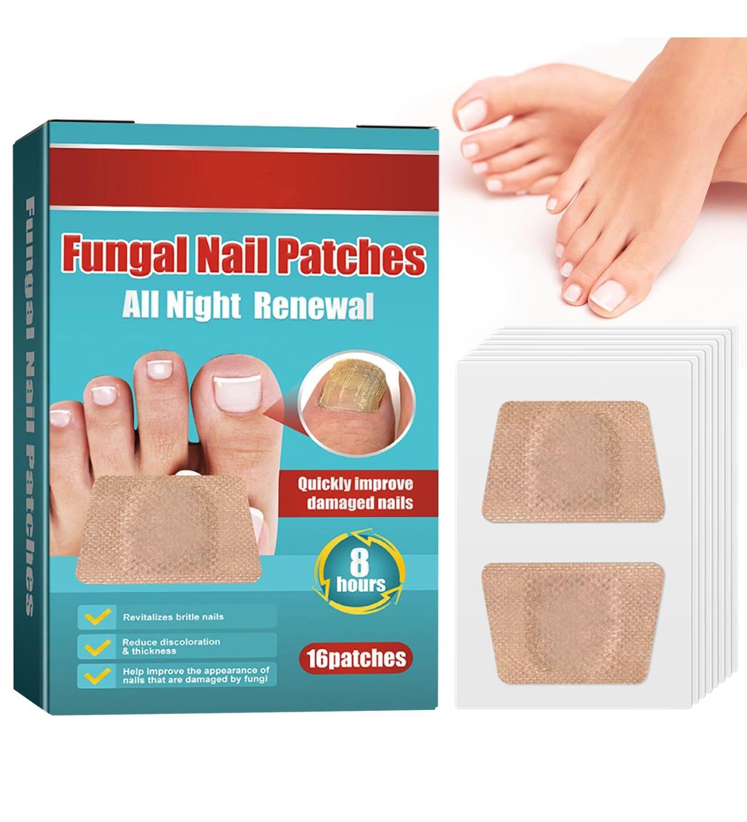 Nighttime Renewal Toe Nail Patches for Fungus - Fast & Effective Foot Care (16 Patches) - Buy Online on GoSupps.com