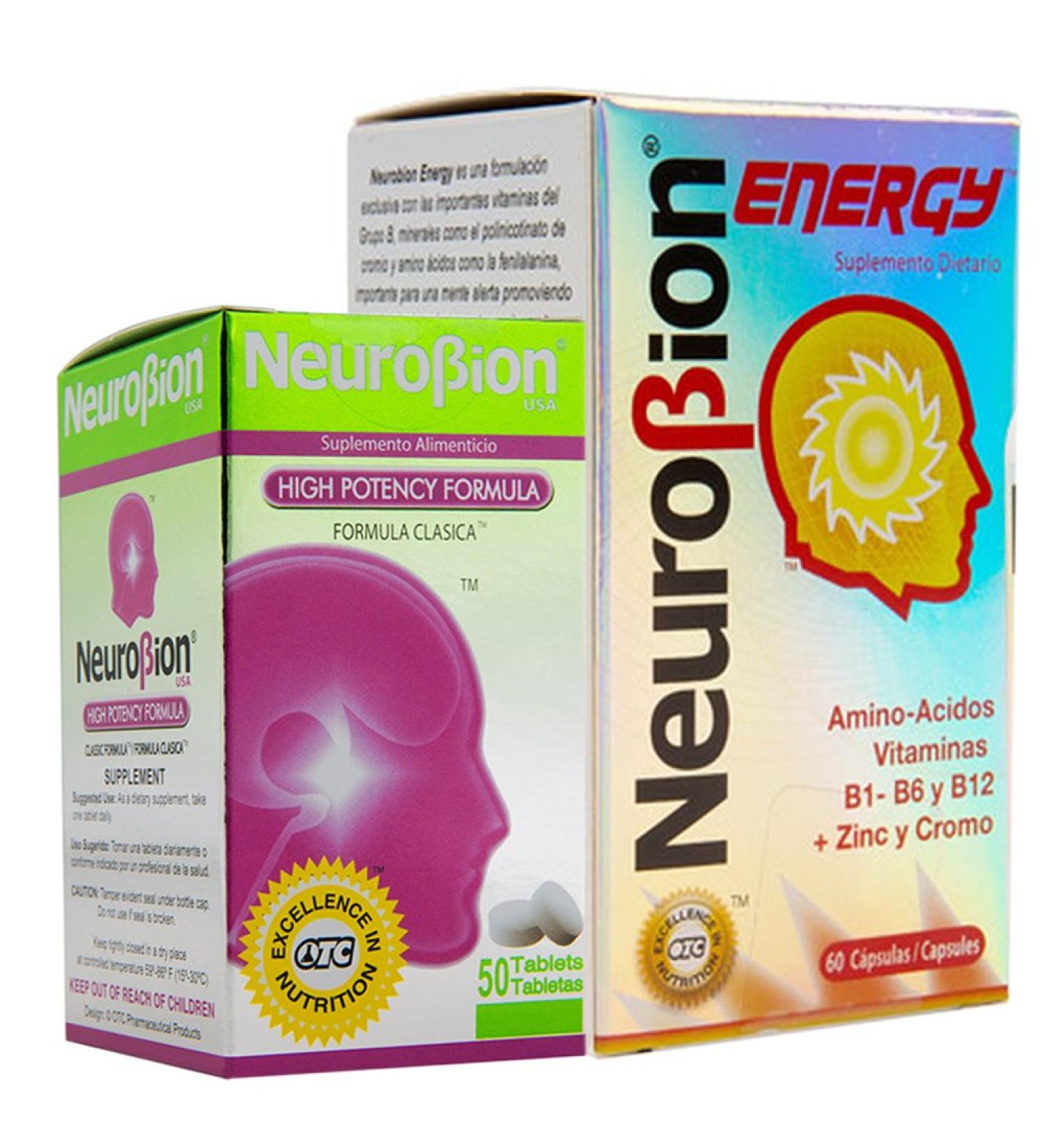 Neurobion Energy High Potency Dietary Supplement with Amino Acids and B-Vitamins - Buy Online on GoSupps.com