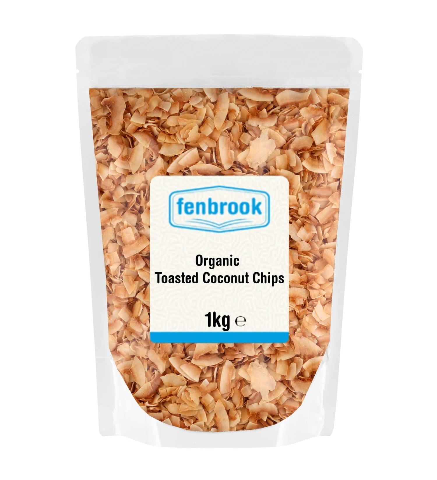 Organic Toasted Coconut Chips 1kg | Certified Organic by Fenbrook Organic - Buy Online on GoSupps.com