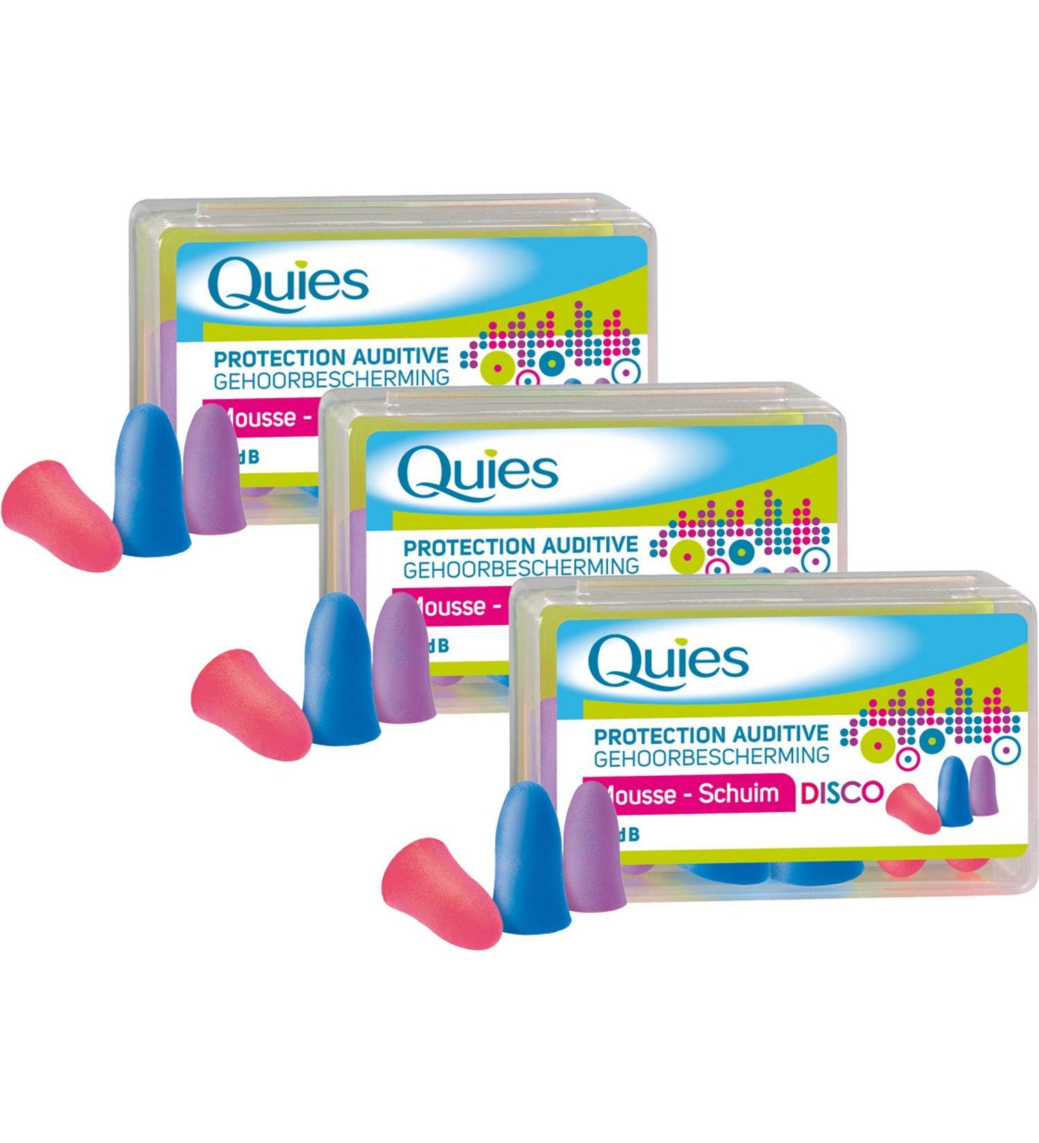 Quies Foam Hearing Protection - Set of 3 x 3 Pairs | International Shipping Available - Buy Online on GoSupps.com