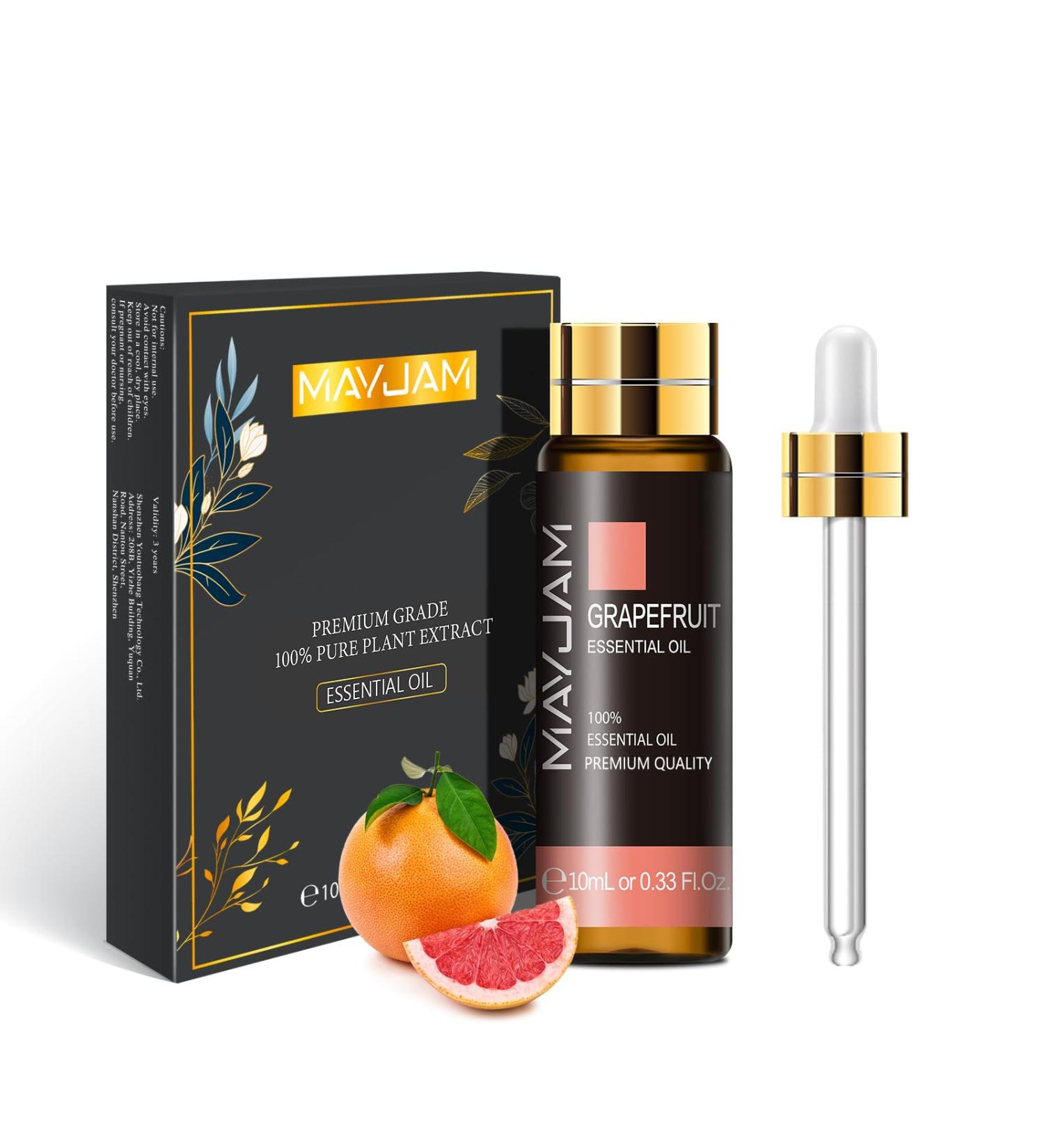 MAYJAM Grapefruit Essential Oil 10ML - Aromatic Oil for Diffuser, Humidifier, DIY Home Projects - 10.00 ml (Pack of 1) - Buy Online on GoSupps.com
