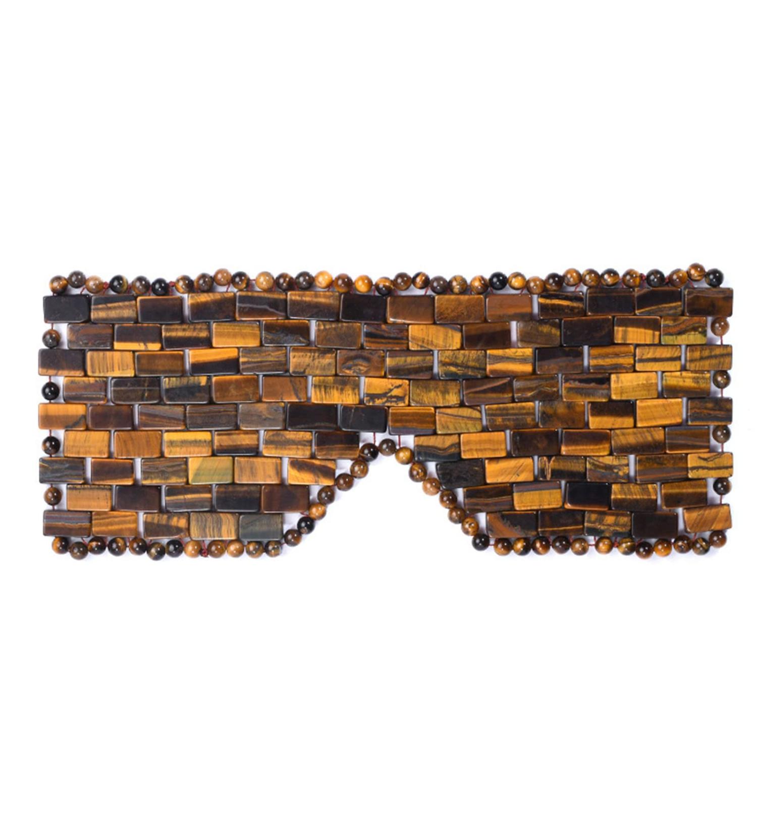 Ideayard Tiger Eye Cooling Jade Sleep Eye Mask - All Natural Stone Mask for Soothing Eyes - Buy Online on GoSupps.com