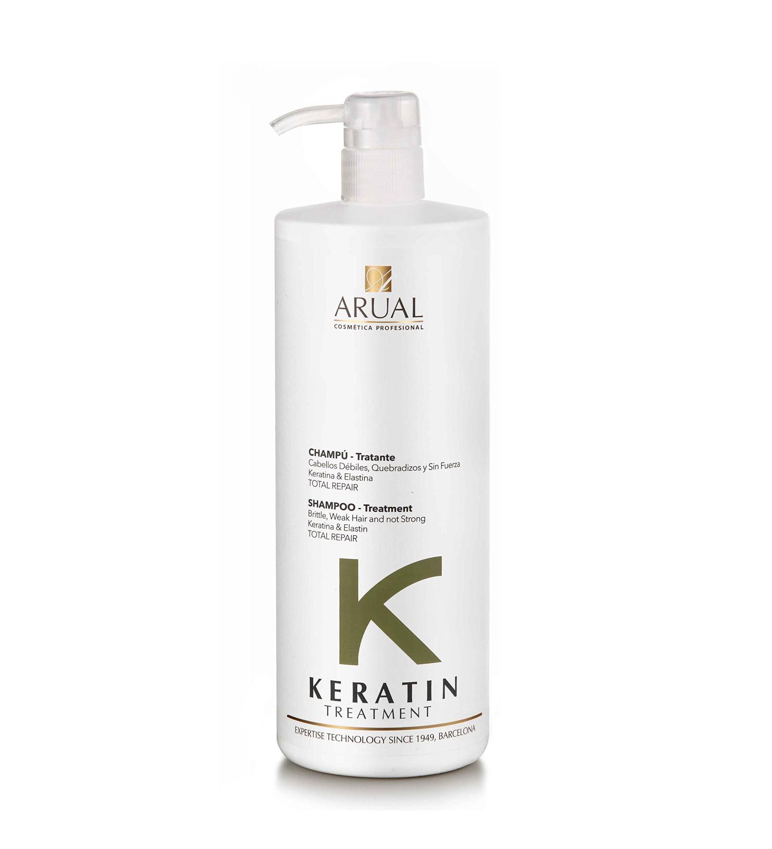 ARUAL Shampoo keratine behandeling 1000 ml - Buy Online on GoSupps.com