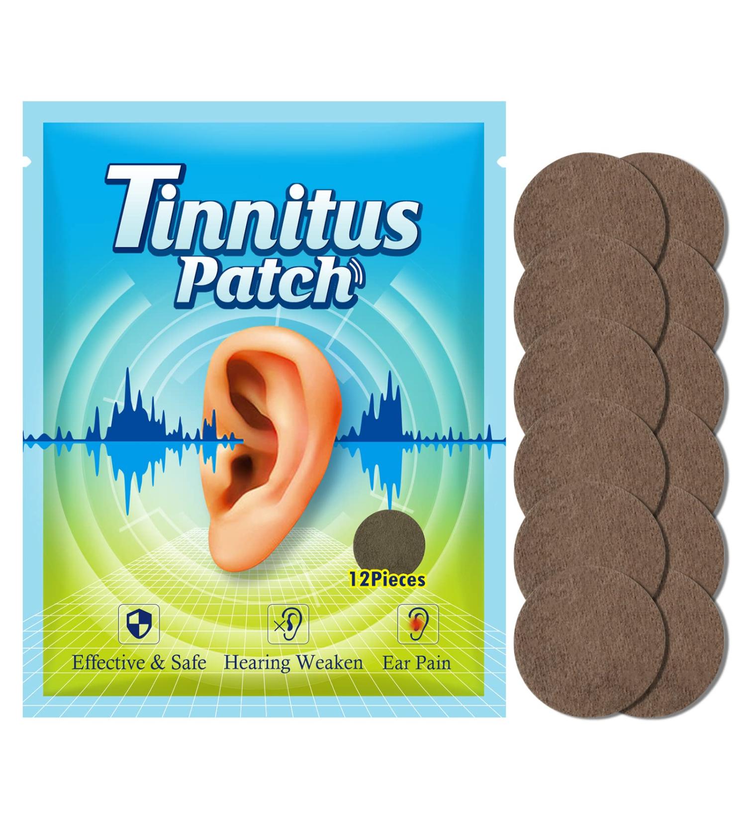 Tinnitus Relief Patches - Herbal Formula for Ringing Ear Care and Pain Relief - Buy Online on GoSupps.com