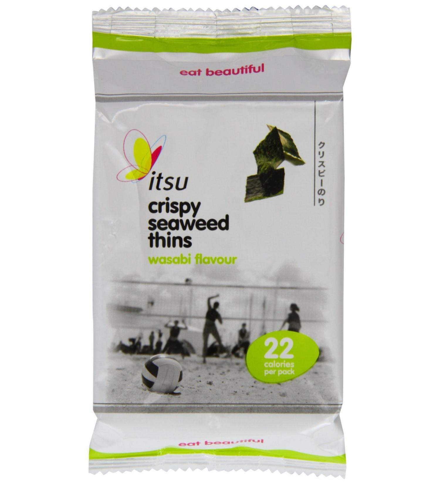 (4 PACK) - Itsu - Seaweed Thins Wasabi | 5g | 4 PACK BUNDLE - Buy Online on GoSupps.com