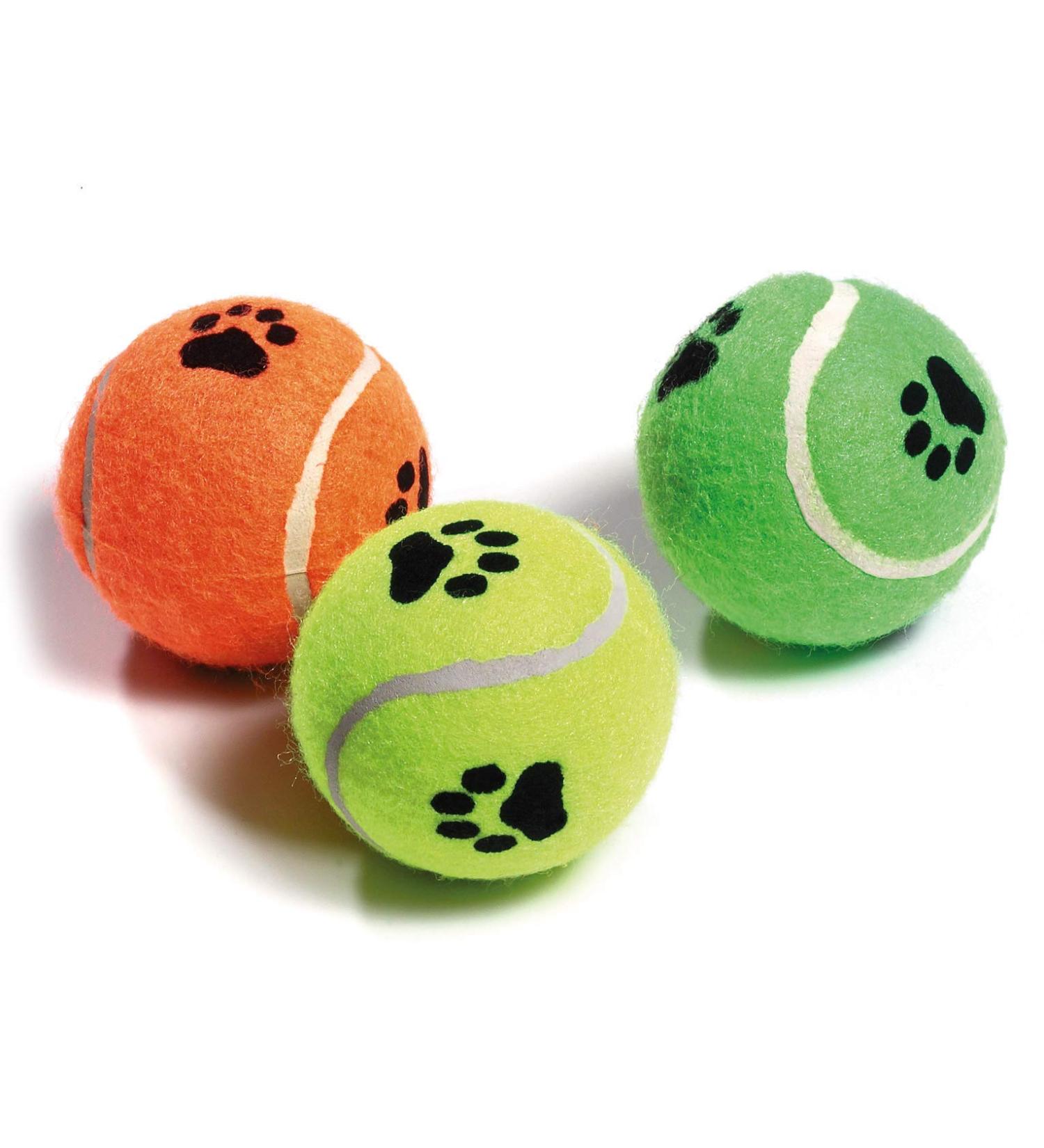 Buy Karlie Tennis Balls with Squeaker - Assorted Colors | 6 cm - Perfect for Dogs - Fast International Shipping - Buy Online on GoSupps.com