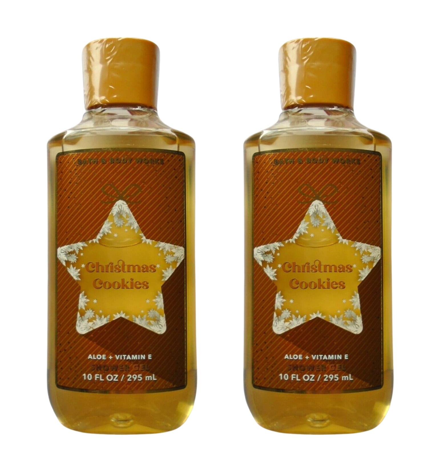 Bath and Body Works Gift Set of 2 - 10 Ounce Shower Gel (Christmas Cookies)