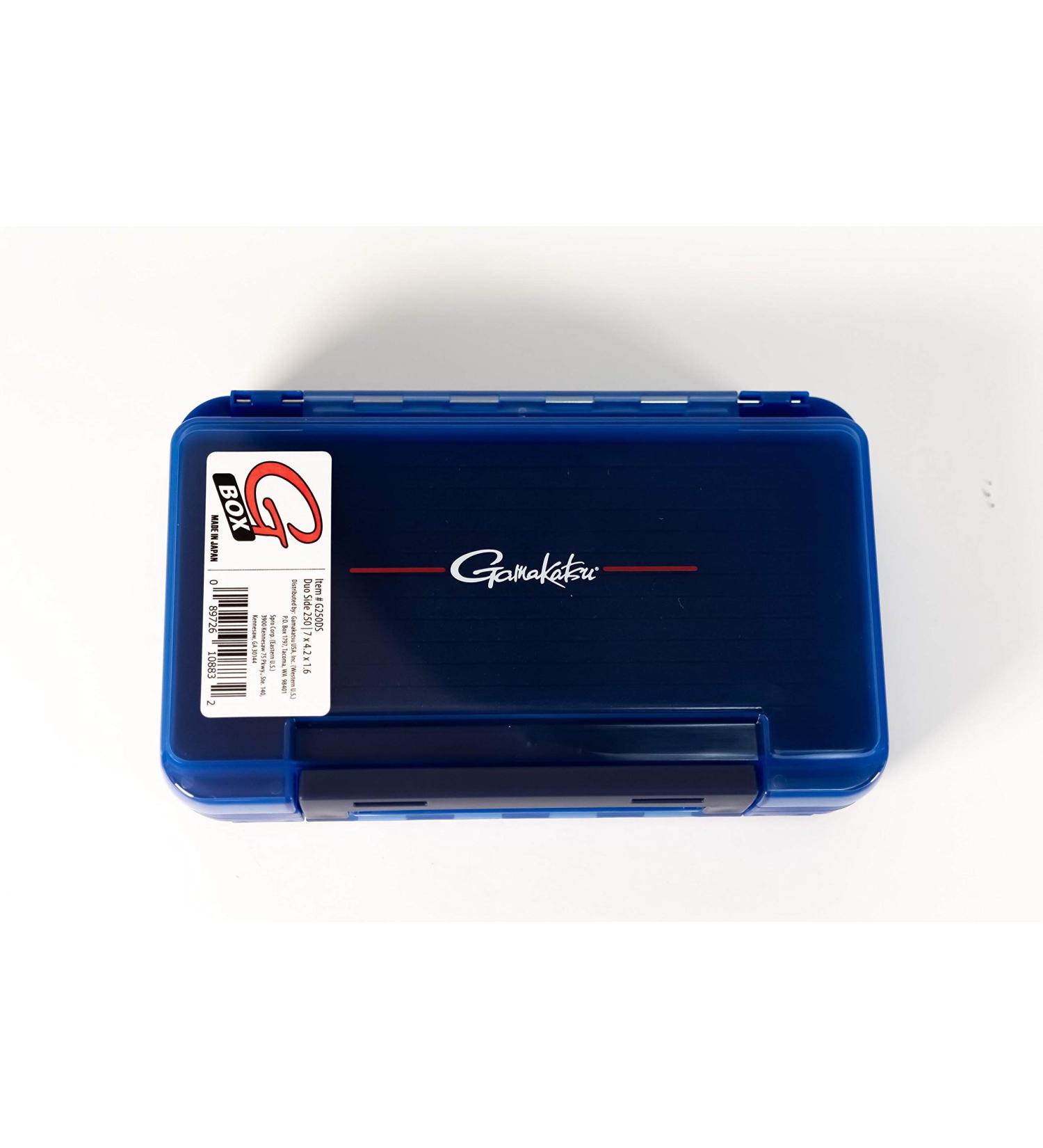 Gamakatsu, G Box Duo Side, 250-250, Blue, 7" x 2" x 1.6" (G250DS)