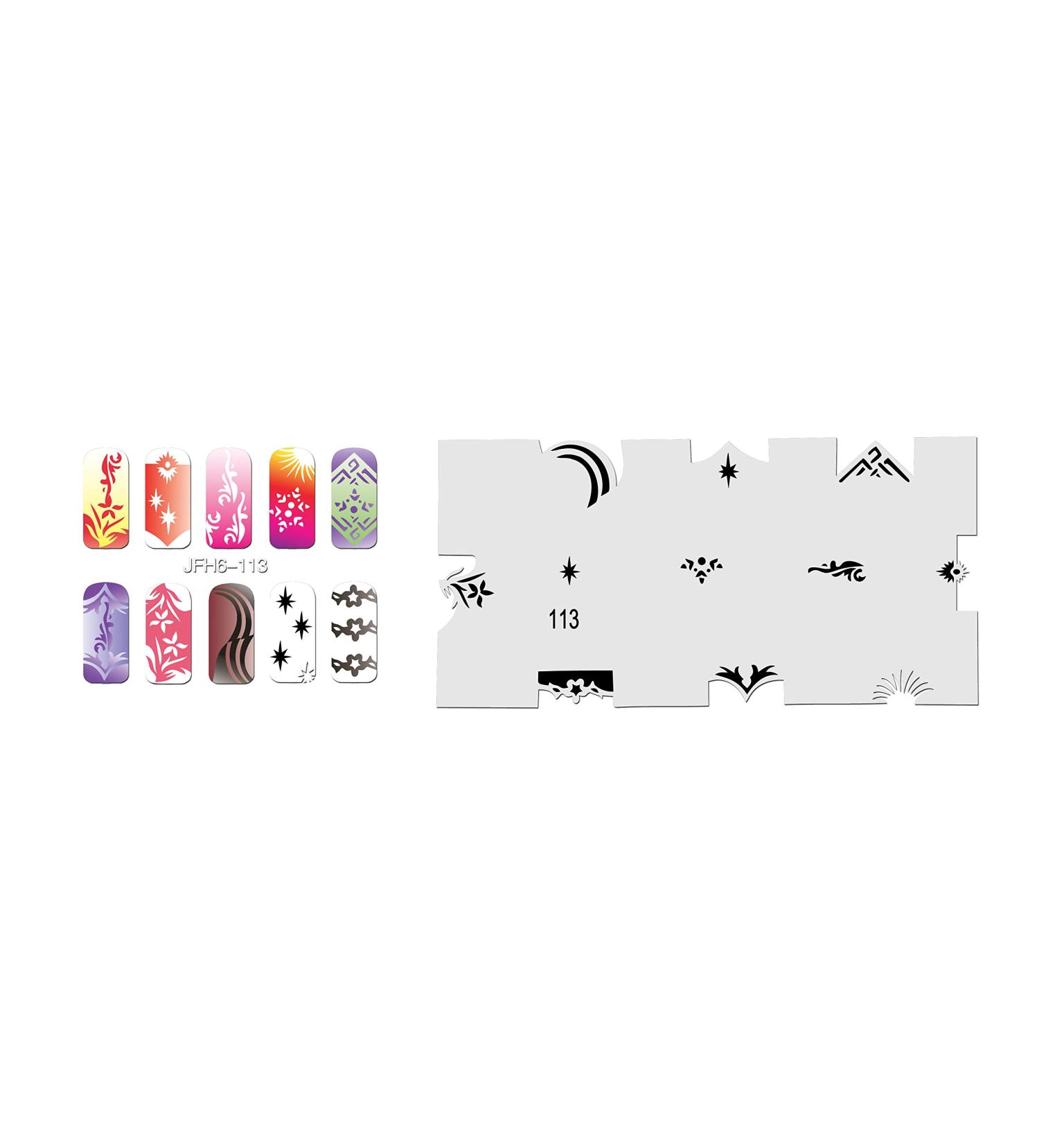 Fingernail stencil (airbrush nail art) Fengda JFH06-113