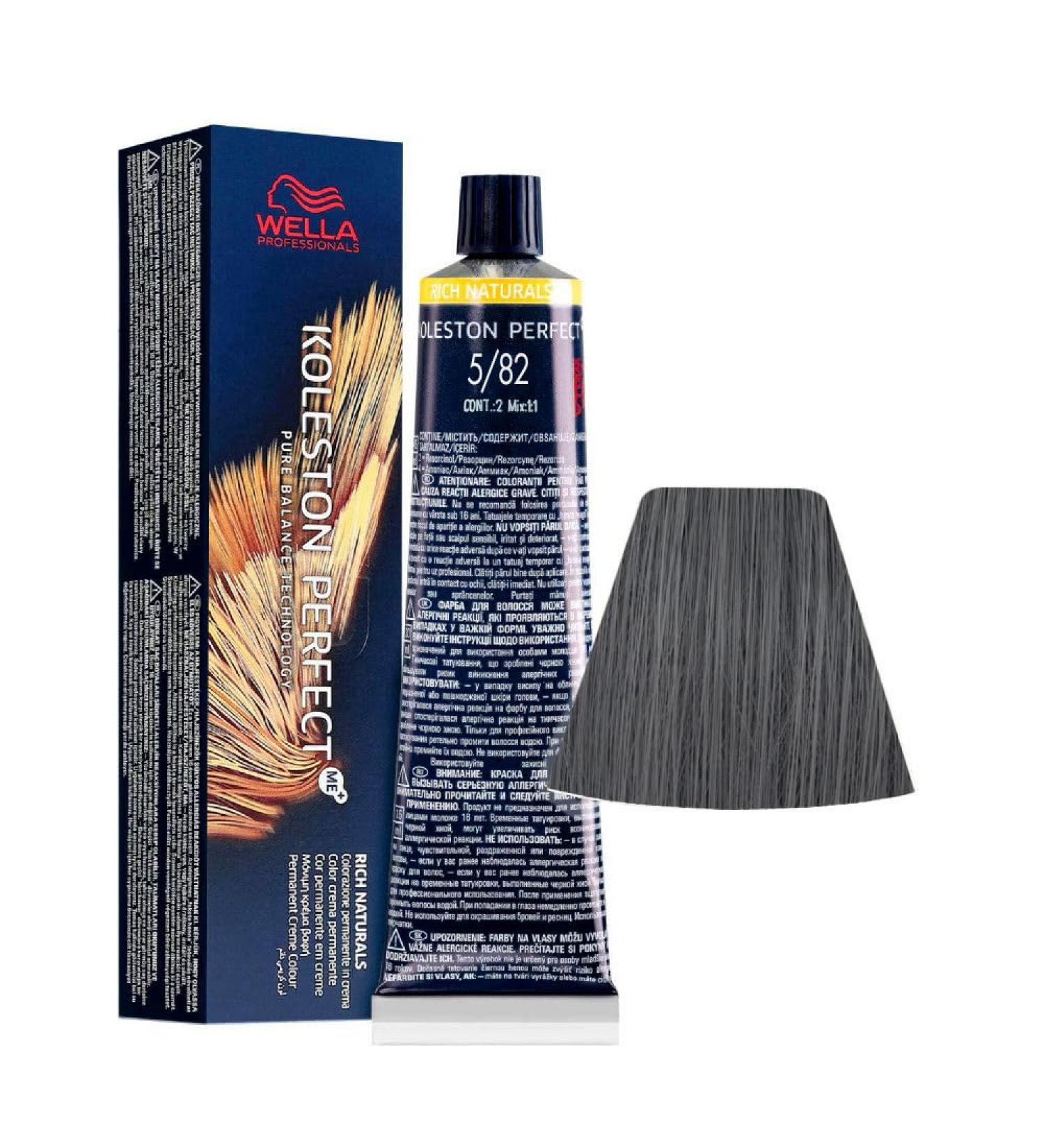 Wella Koleston Perfect Me+ Rich Naturals 5/82 60ml - colorazione permanente