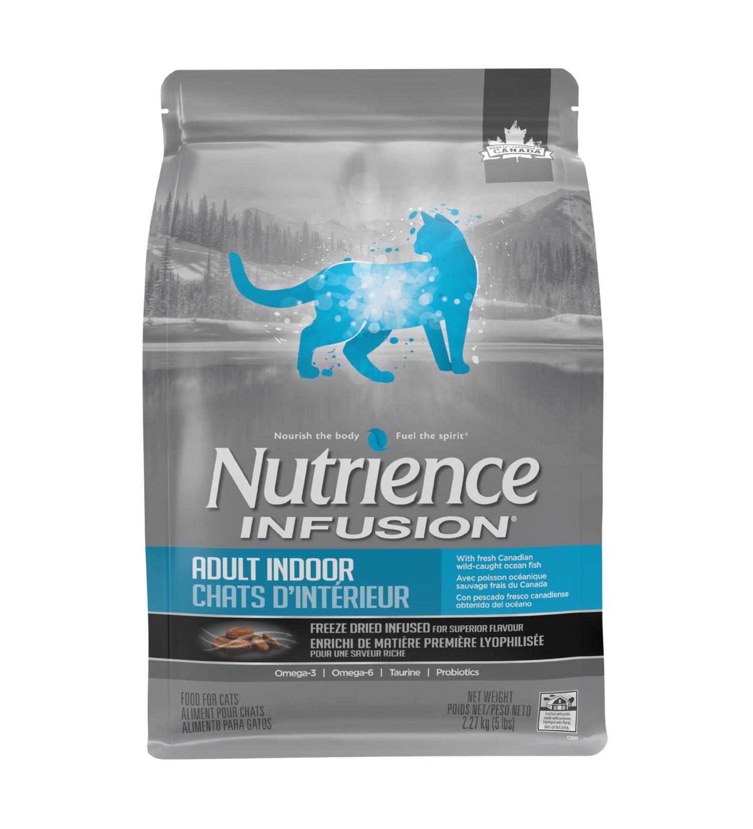 Nutrience Infusion Healthy Adult Indoor Cat Food Ocean Fish 2.27 kg (5 lb) Bag - Buy Online on GoSupps.com
