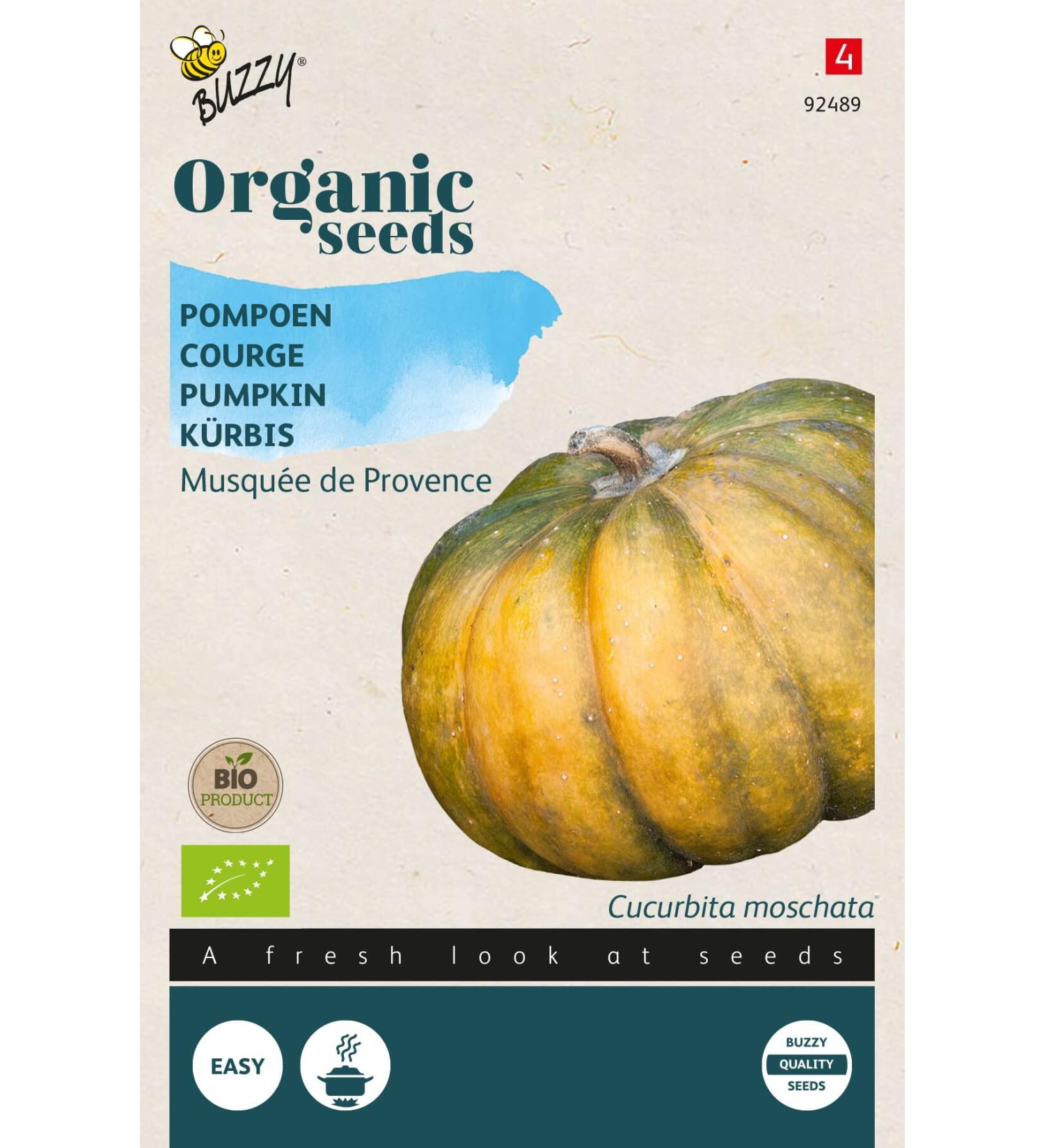 Buzzy Organic Edible Squash Musqu e de Provence(BIO) - Content: Approx. 2.5 Grams - Buy Online on GoSupps.com