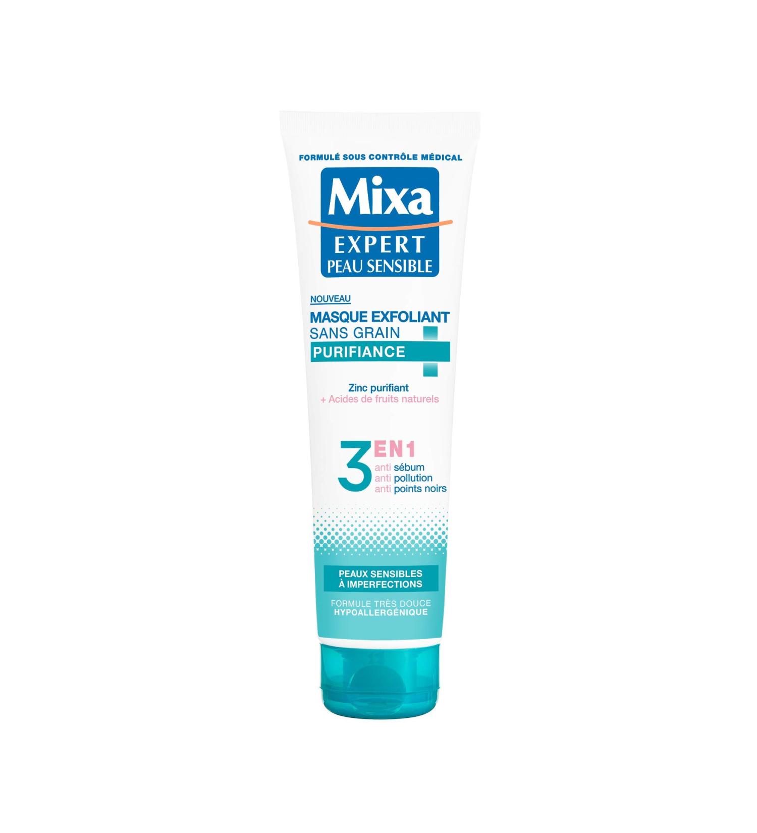 Mixa Expert Sensitive Skin - Purifying Grain-Free Exfoliating Mask - 150 ml - Buy Online on GoSupps.com