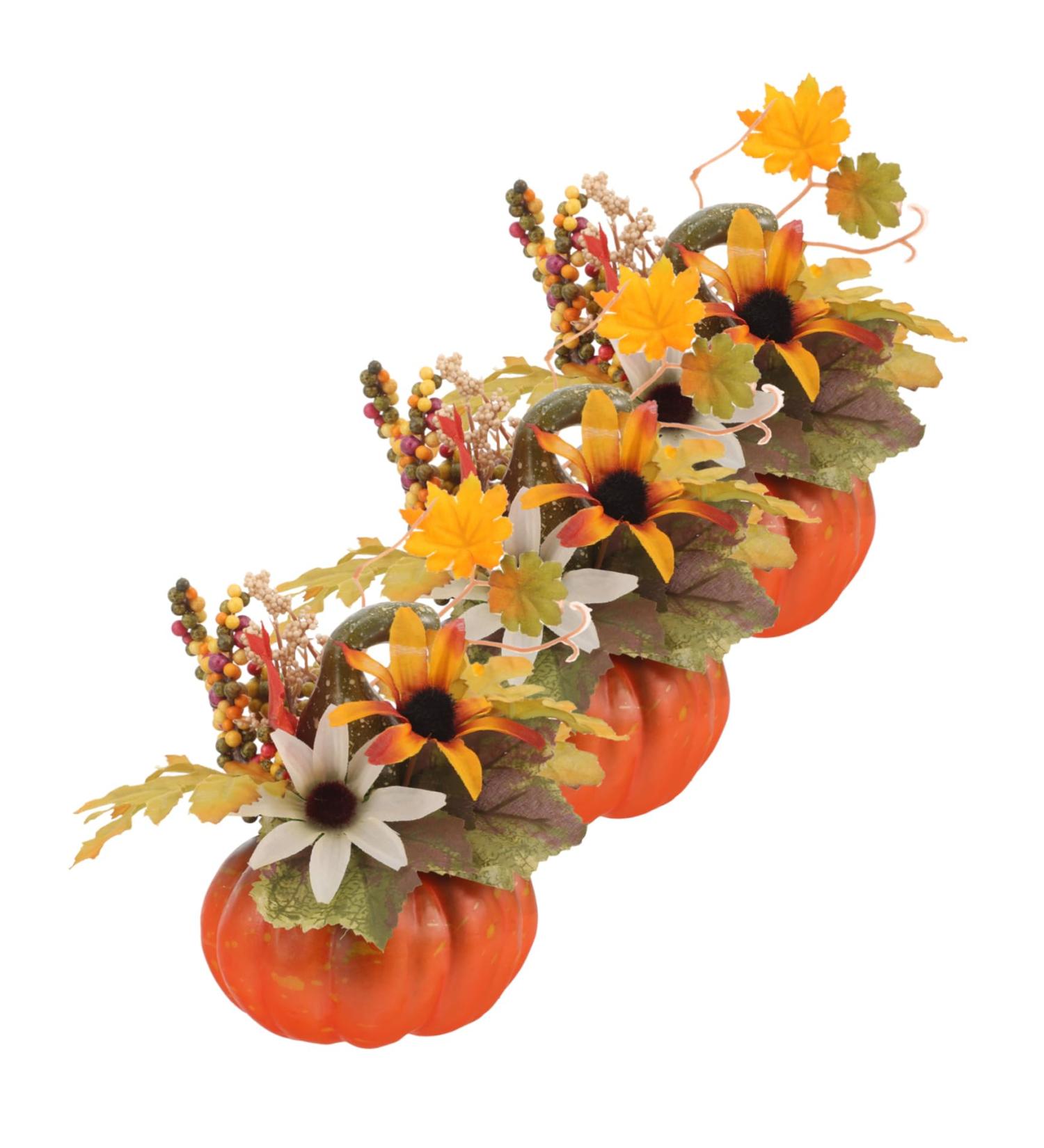 Zerodeko 9 Pcs Halloween Pumpkins Statue Pumpkin Decoration Artificial Pumpkins Bulk Artificial Gourd Pumpkin Flowers Ornament Halloween Pumpkins Decoration Realistic Mix Flower Arrangement As Shownx3pcs Mx3pcs - Buy Online on GoSupps.com