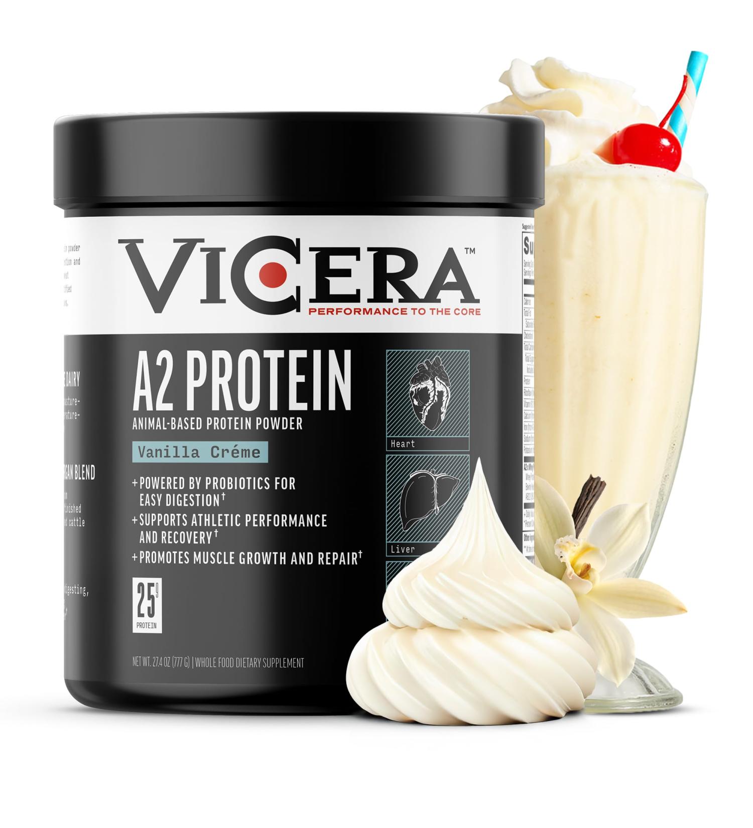 A2 Protein Powder Vanilla Creme 25 G Protein per Serving Organic A2/A2 Whey Casein Blend with Probiotics and Celtic Sea Salt Gluten Free Workout Supplement Non GMO 20 Servings 27.4 Oz Vanilla 1.71 Pound (Pack of 1) - Buy Online on GoSupps.com