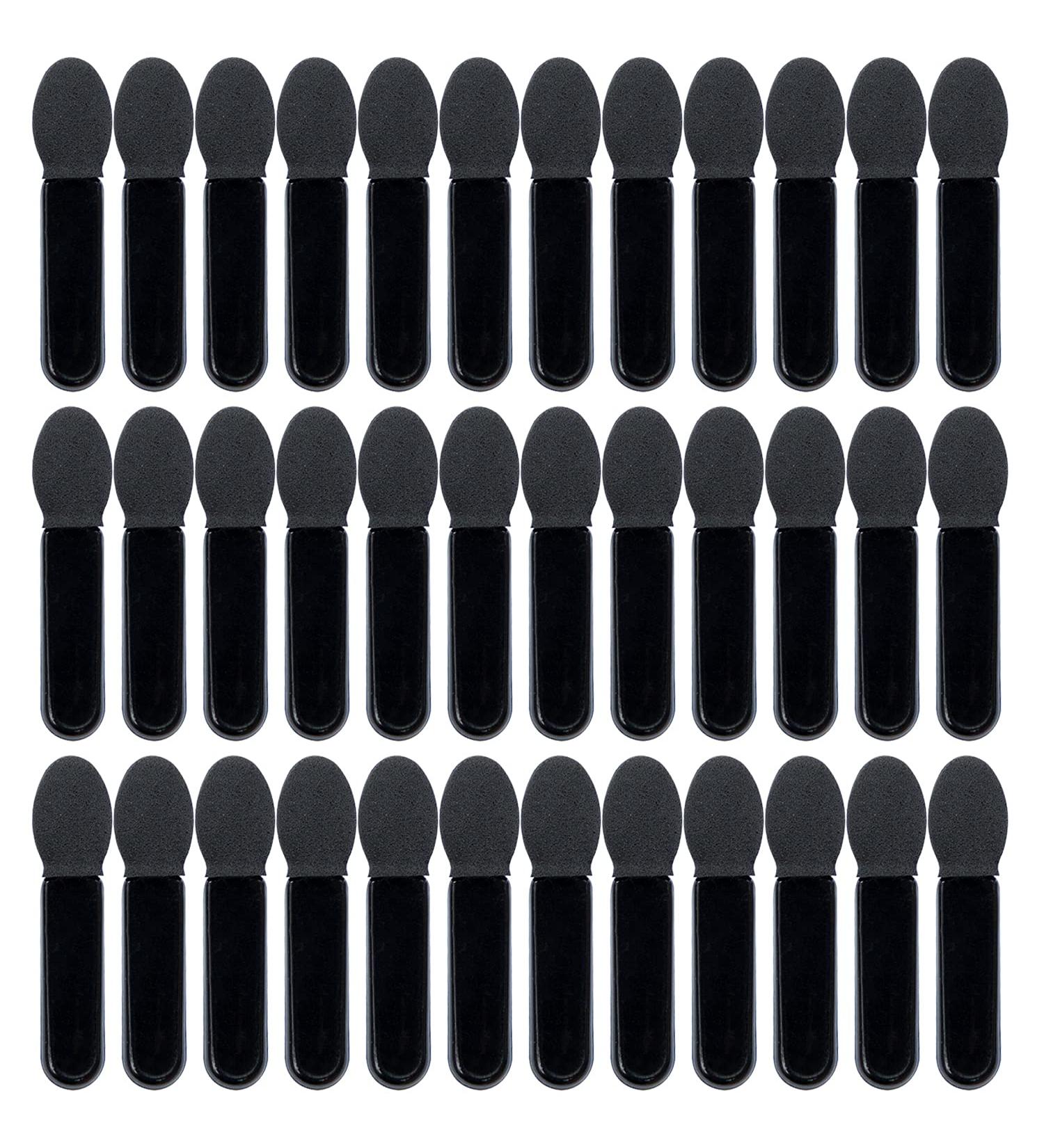 AUEAR 50 Pack Disposable Eyeshadow Brushes Sponge Dual Sided Applicators - Makeup Tool Black - Buy Online on GoSupps.com