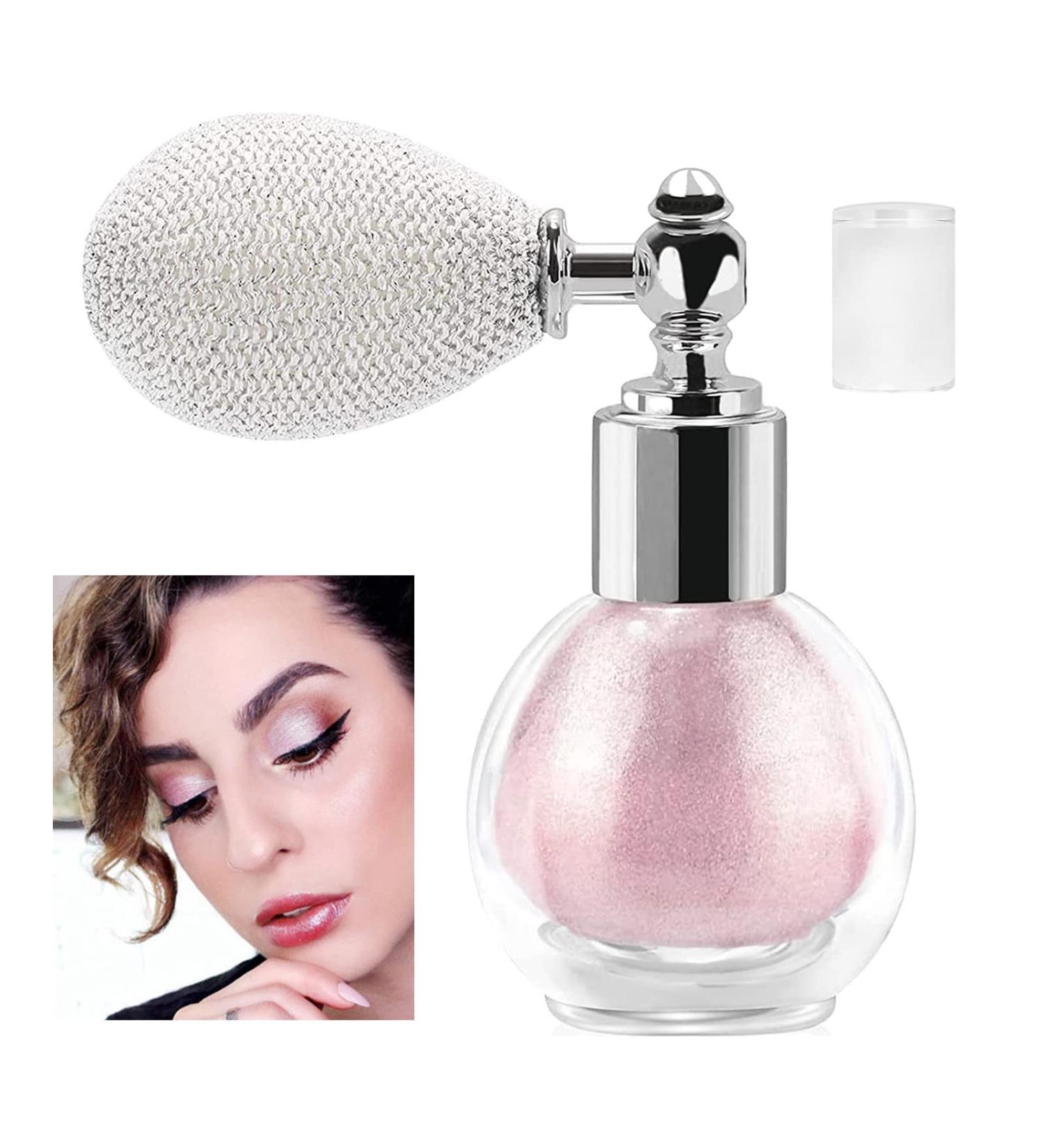 Shimmering Nude Pink Body Glitter Spray for Face & Hair - High Gloss Makeup Powder - Buy Online on GoSupps.com