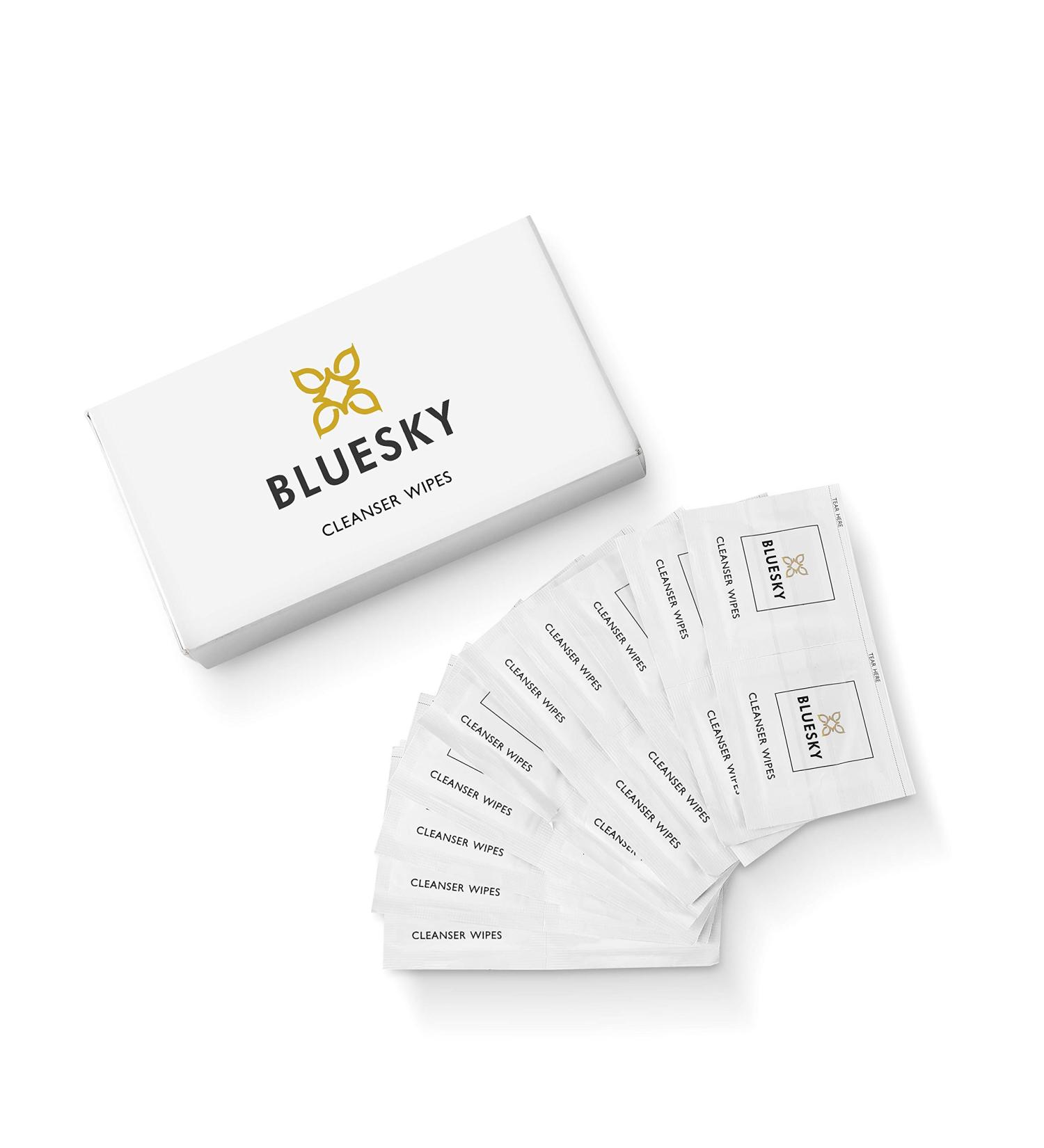 Bluesky 20 Cleanser Wipes for Gel Polish Nail Prep & Sticky Residue Remover Removes Tacky Layer of UV LED Gel Nails (75 Percent Isopropyl Alcohol Wipes) - Buy Online on GoSupps.com