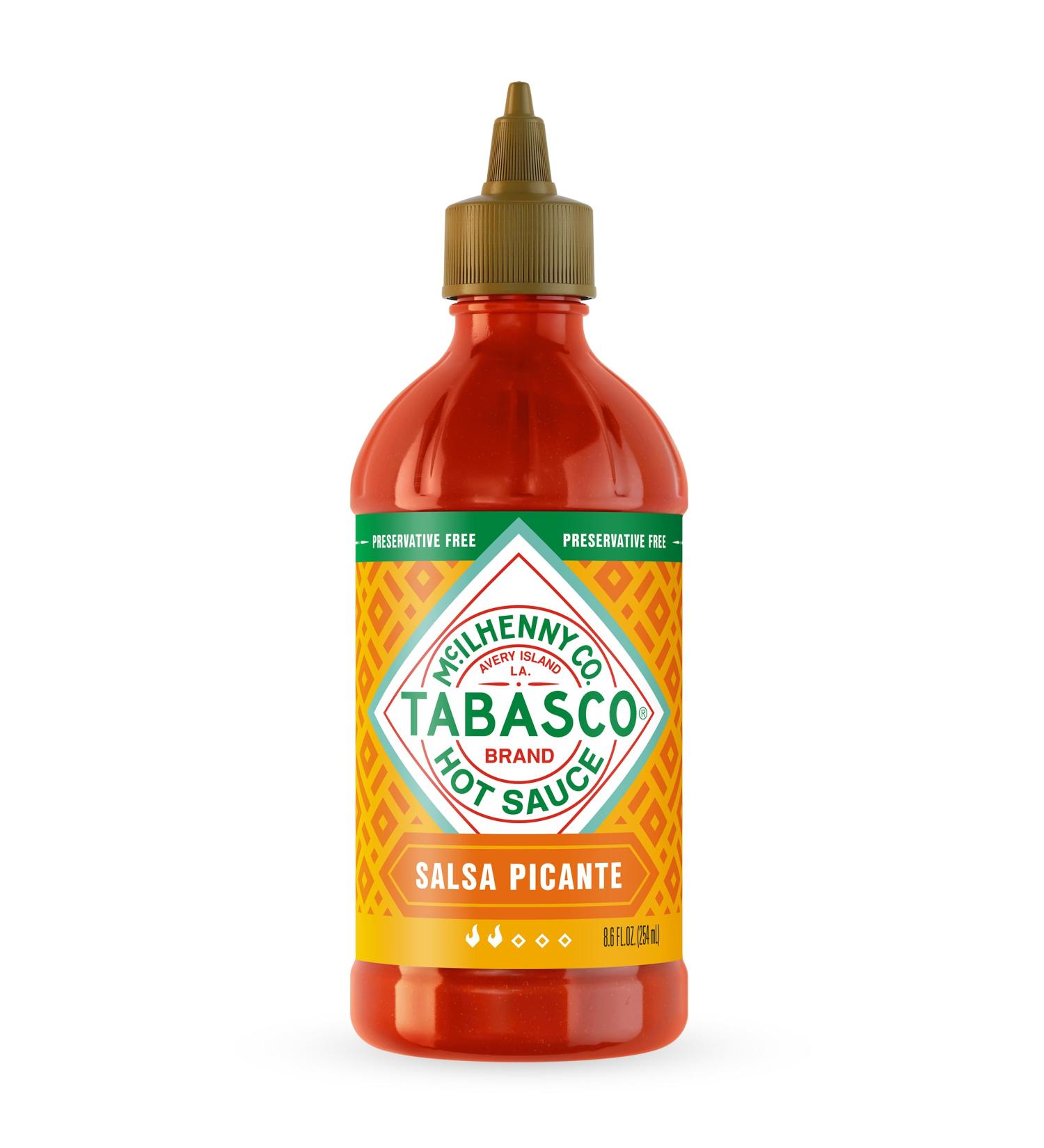 Tabasco Salsa Picante est une sauce paisse et piquante de style mexicain aux pices puissantes et au piquant doux - id ale pour les plats tex-mex pr sent e dans un flacon doseur pratique. - Buy Online on GoSupps.com