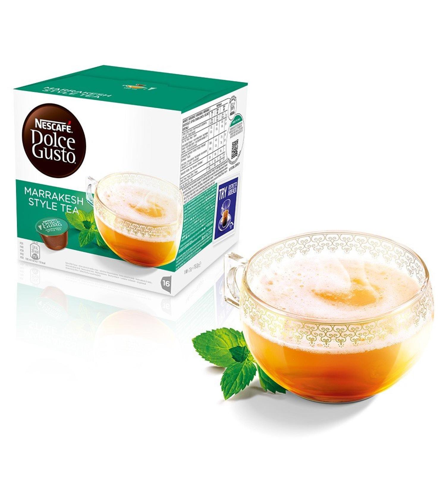 Nescafe Dolce Gusto Original Tea Capsule Pods 128 MARRAKESH STYLE TEA