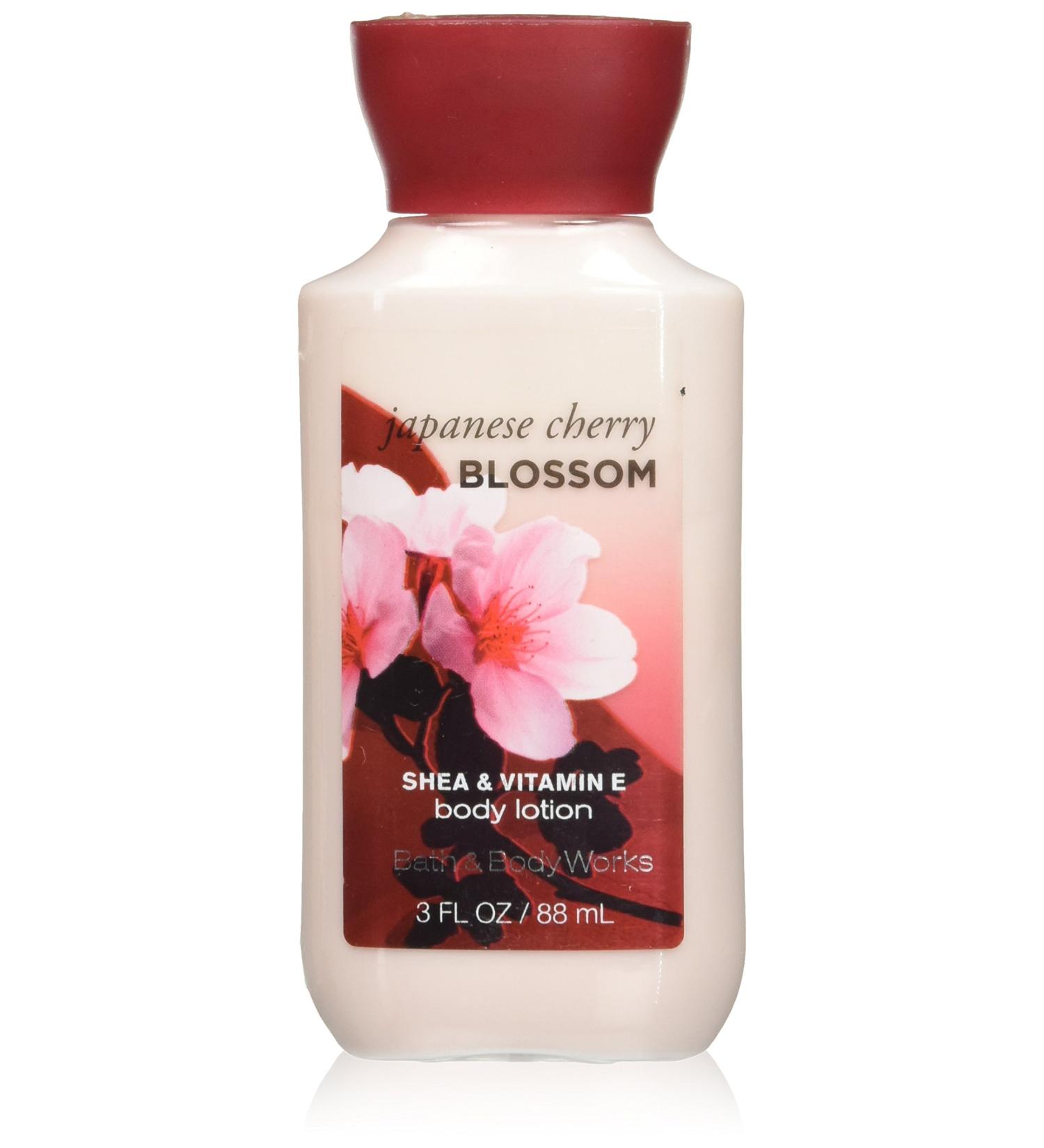 Bath Body Works Japanese Cherry Blossom 3.0 oz Body Lotion - Travel Purse Size (Packaging Design Varies)