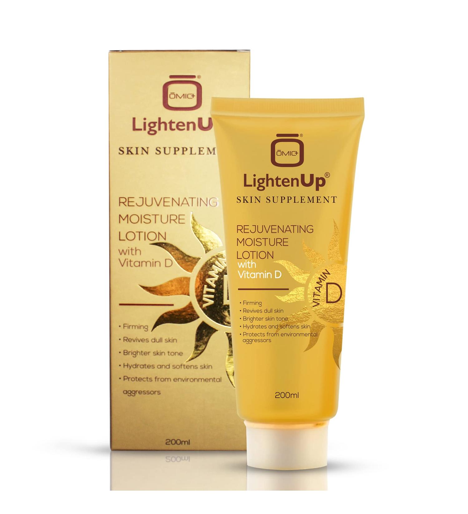 LightenUp Rejuvenating Moisture Lotion with Vitamin D - 200ml | Hydrating Skincare for Radiant Skin - Shop Internationally - Buy Online on GoSupps.com