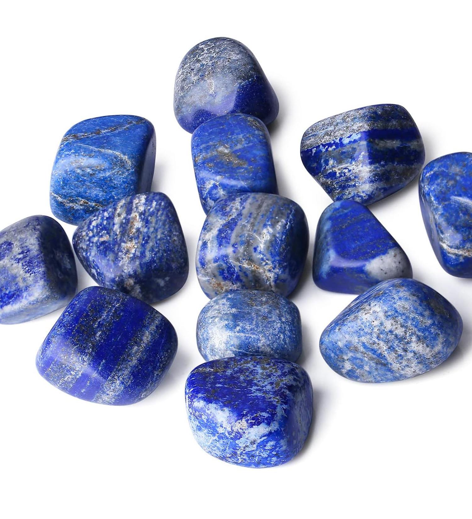 XIANNVXI Lapis Lazuli Crystal Stones - Natural Polished Tumbled Stones for Decoration and Energy Healing - 100g - Buy Online on GoSupps.com