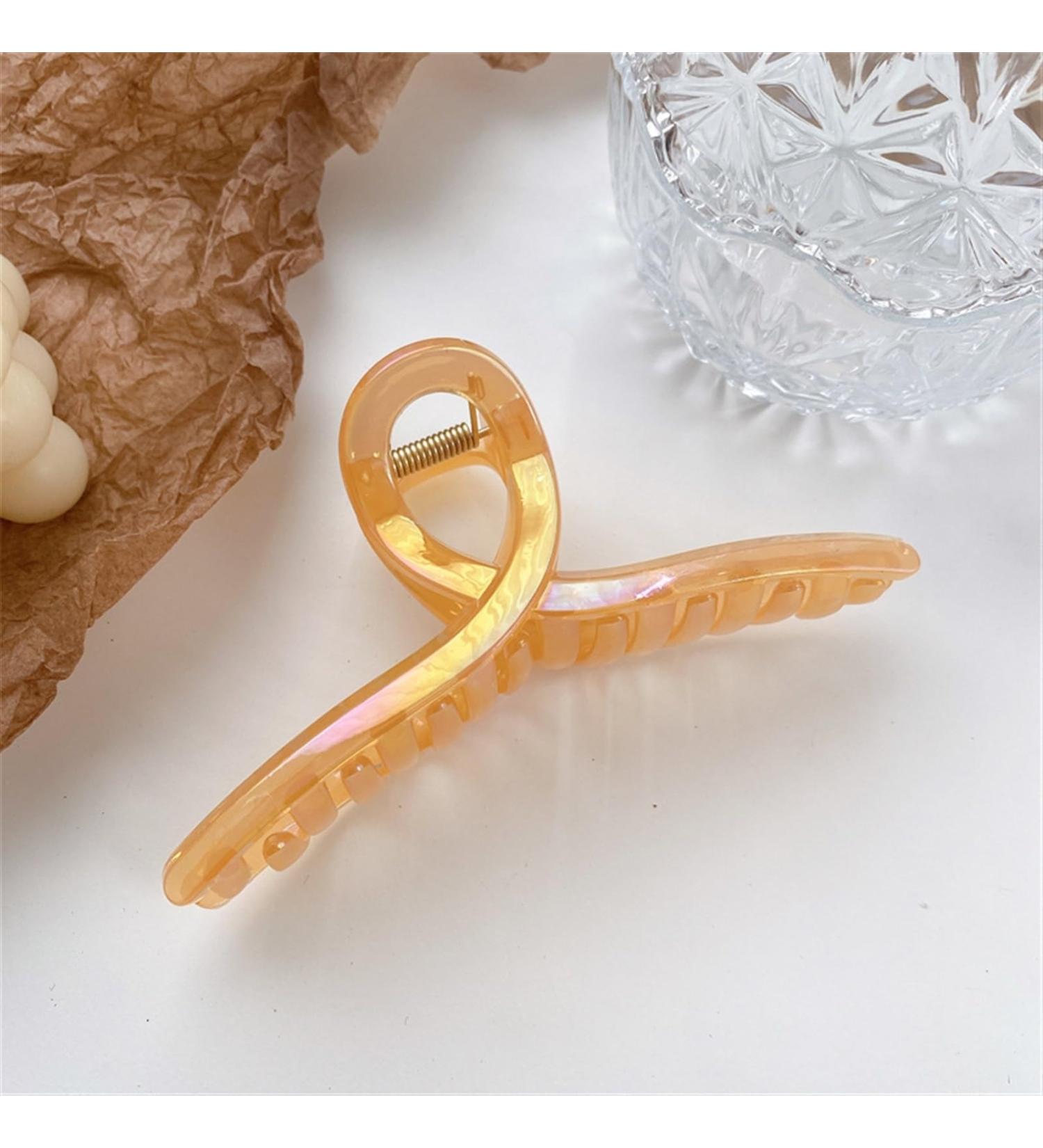 Colorful Plastic Hair Claws Women Hair Clips Cross Headwear Large Size Hairpin Barrettes Fashion Hair Accessories 1Pcs (Color : A4) - Buy Online on GoSupps.com