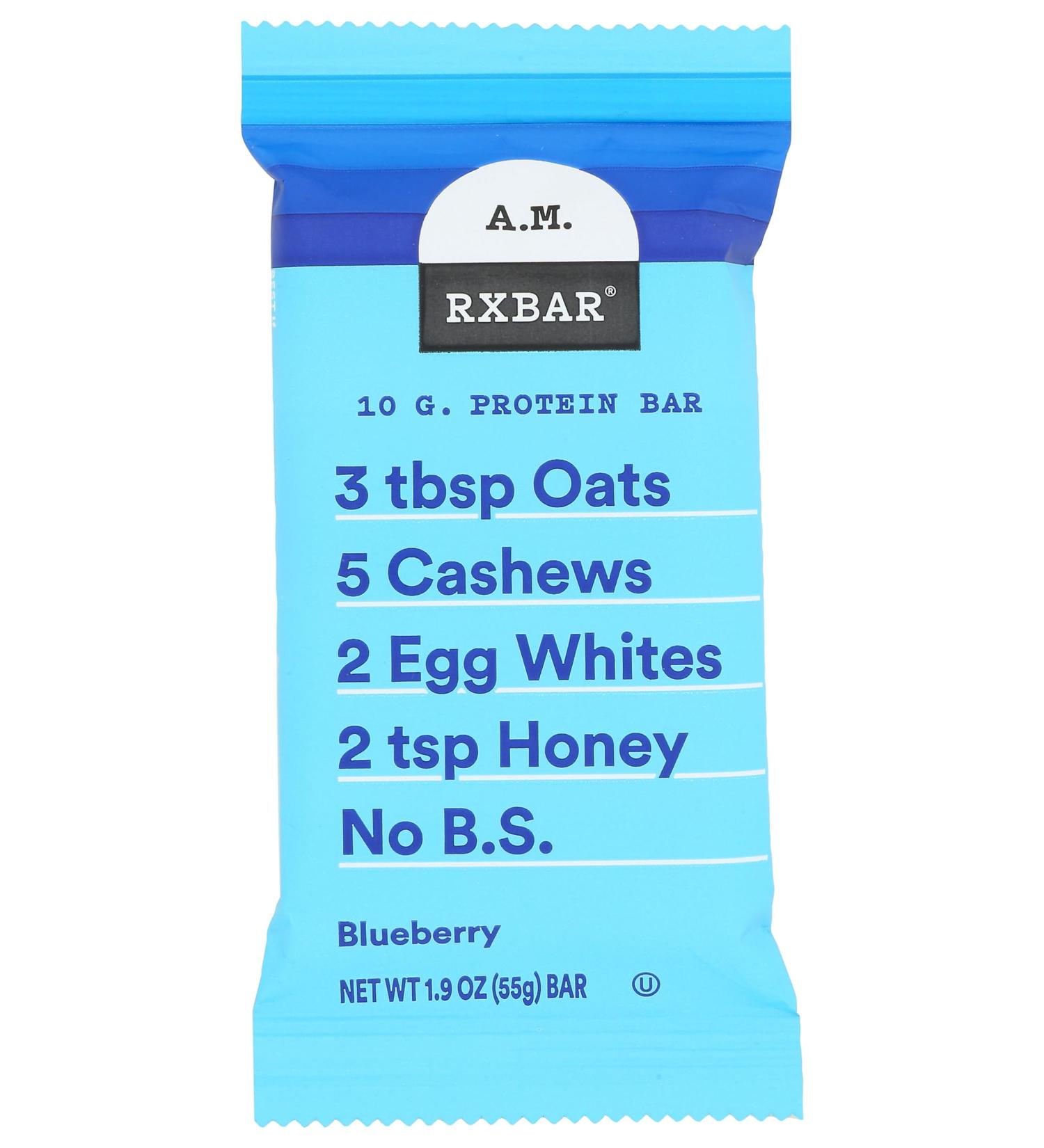RxBar Blueberry Protein Bars - Gluten Free 12 Pack (1.94 oz each) | Healthy Snacks for International Shipping - Buy Online on GoSupps.com