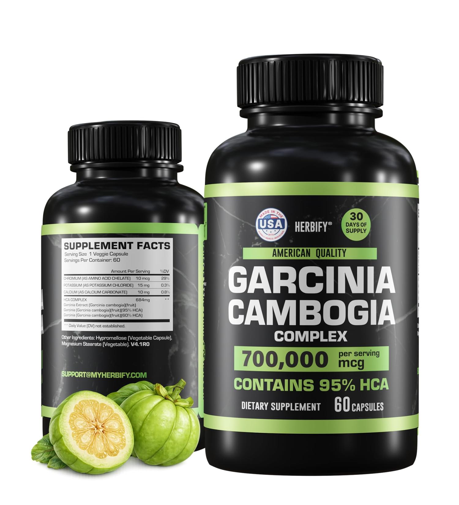 Garcinia Cambogia Wellness Support Supplement for Women & Men - Herbal Extract with Antioxidant Properties - Energy Booster for Daily Vitality and Digestive Support - 60 Count - Buy Online on GoSupps.com