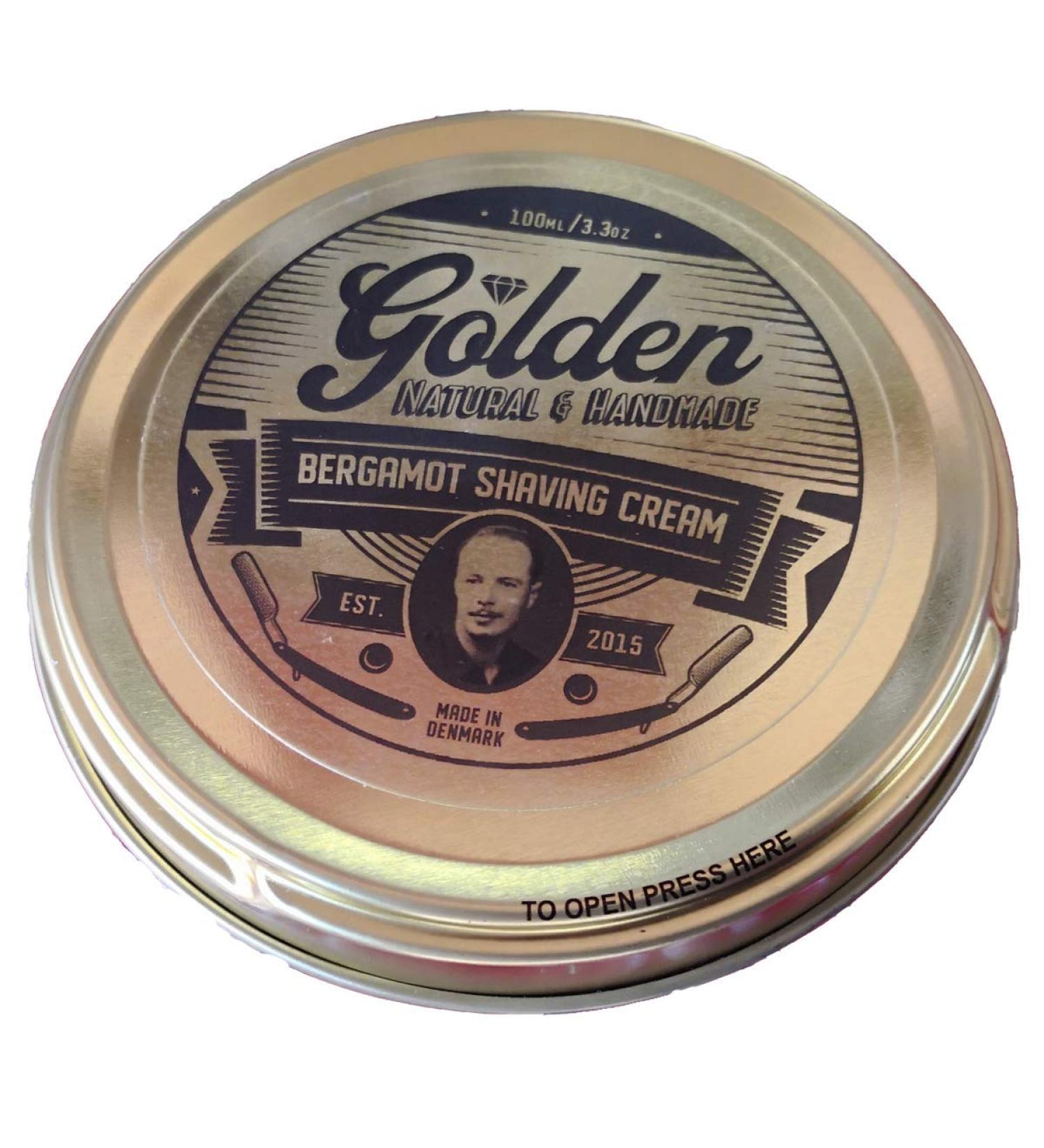 Golden Shave Bergamot Scent Shaving Cream 3.3Oz | Premium International Shipping - Buy Online on GoSupps.com