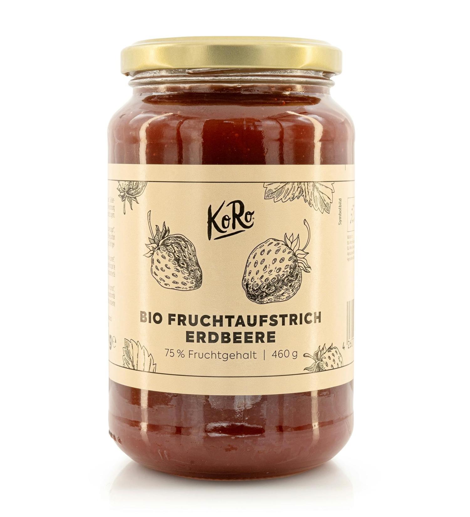  KoRo KoRo - Organic Strawberry Spread 460g - Contains 75% Fruit - Organic - Fruity and Sweet Taste - Buy Online on GoSupps.com