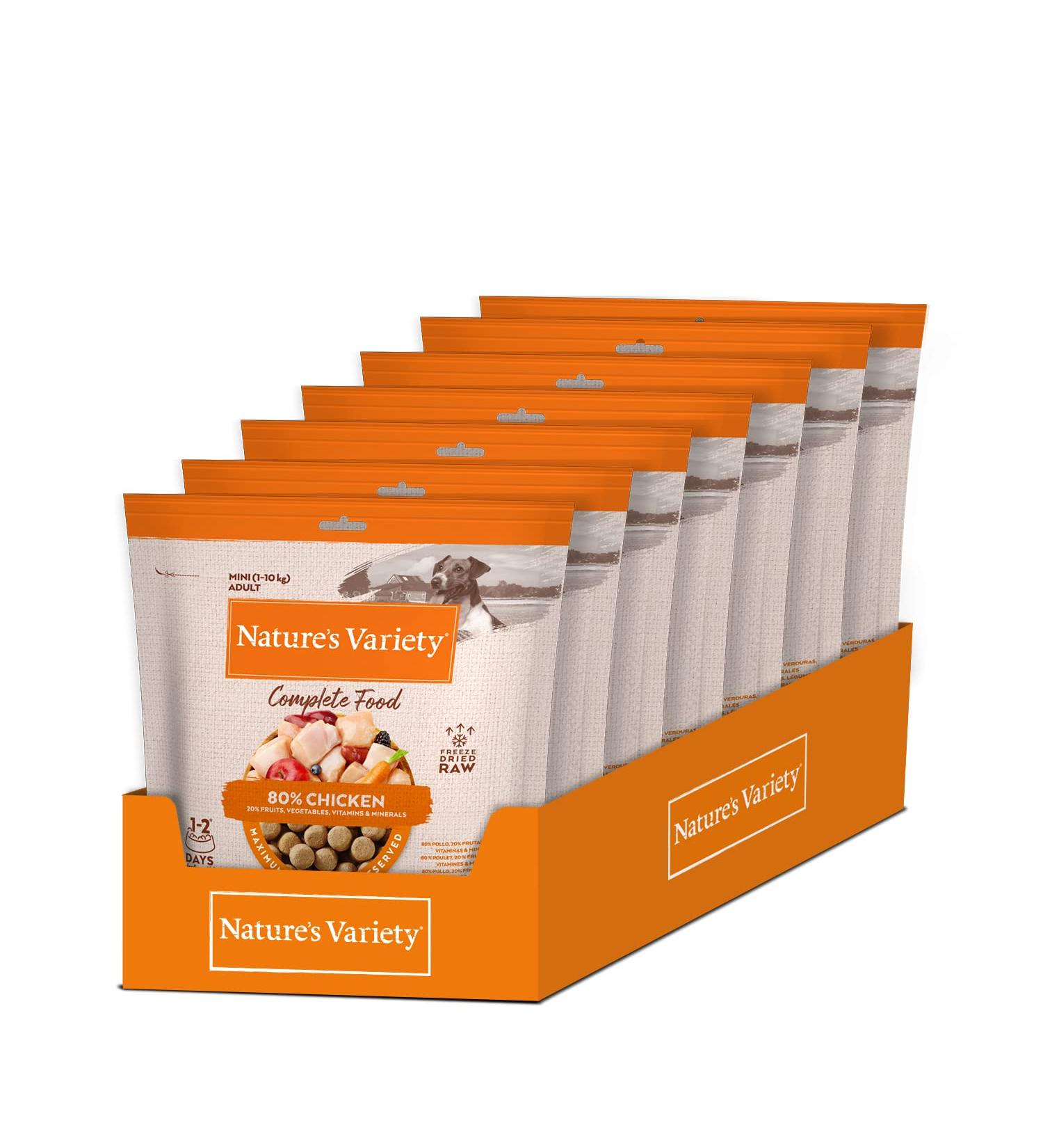 Nature's Variety - Freezed Dried - Freeze Dried Complete Food for Dogs Mini with Chicken - Box of 7 x 120g - Total 840g - Buy Online on GoSupps.com