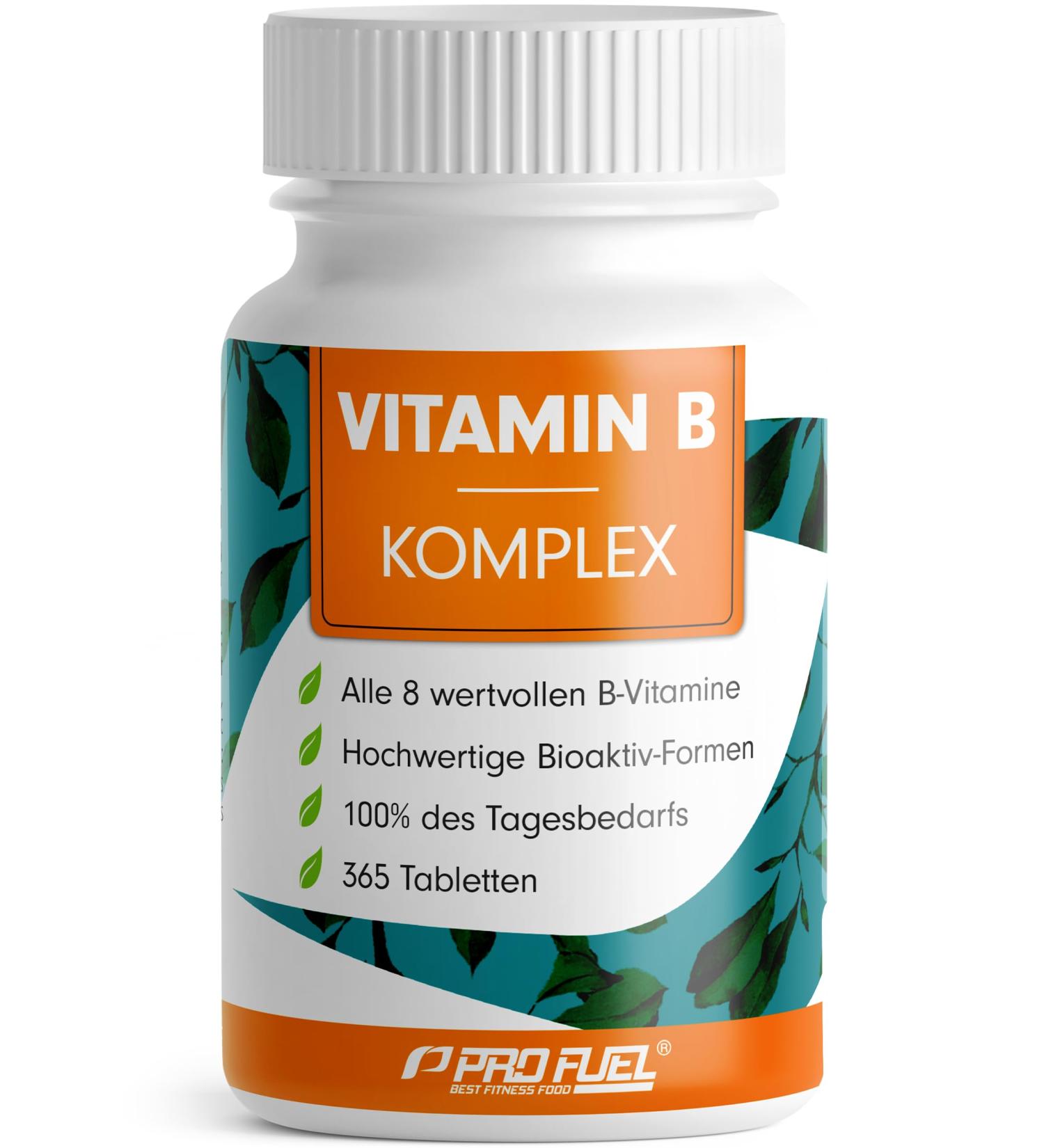 Premium Vitamin B Complex 365 Tablets - All 8 B Vitamins with B12 Quatrefolic Choline & Myo-Inositol | Vegan & Lab Tested - Buy Online on GoSupps.com