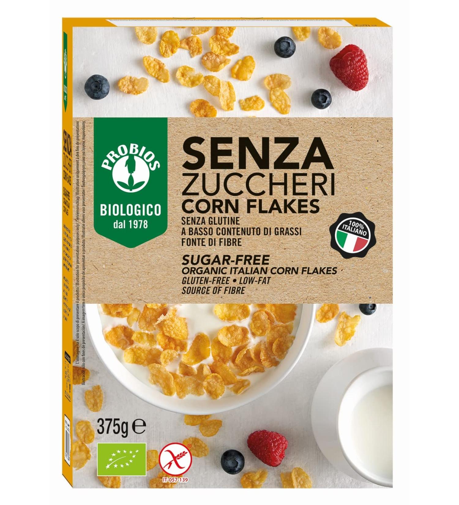  Probios Organic Probiotic Corn Flakes - Sugar Free - 375g Pack - Buy Online on GoSupps.com