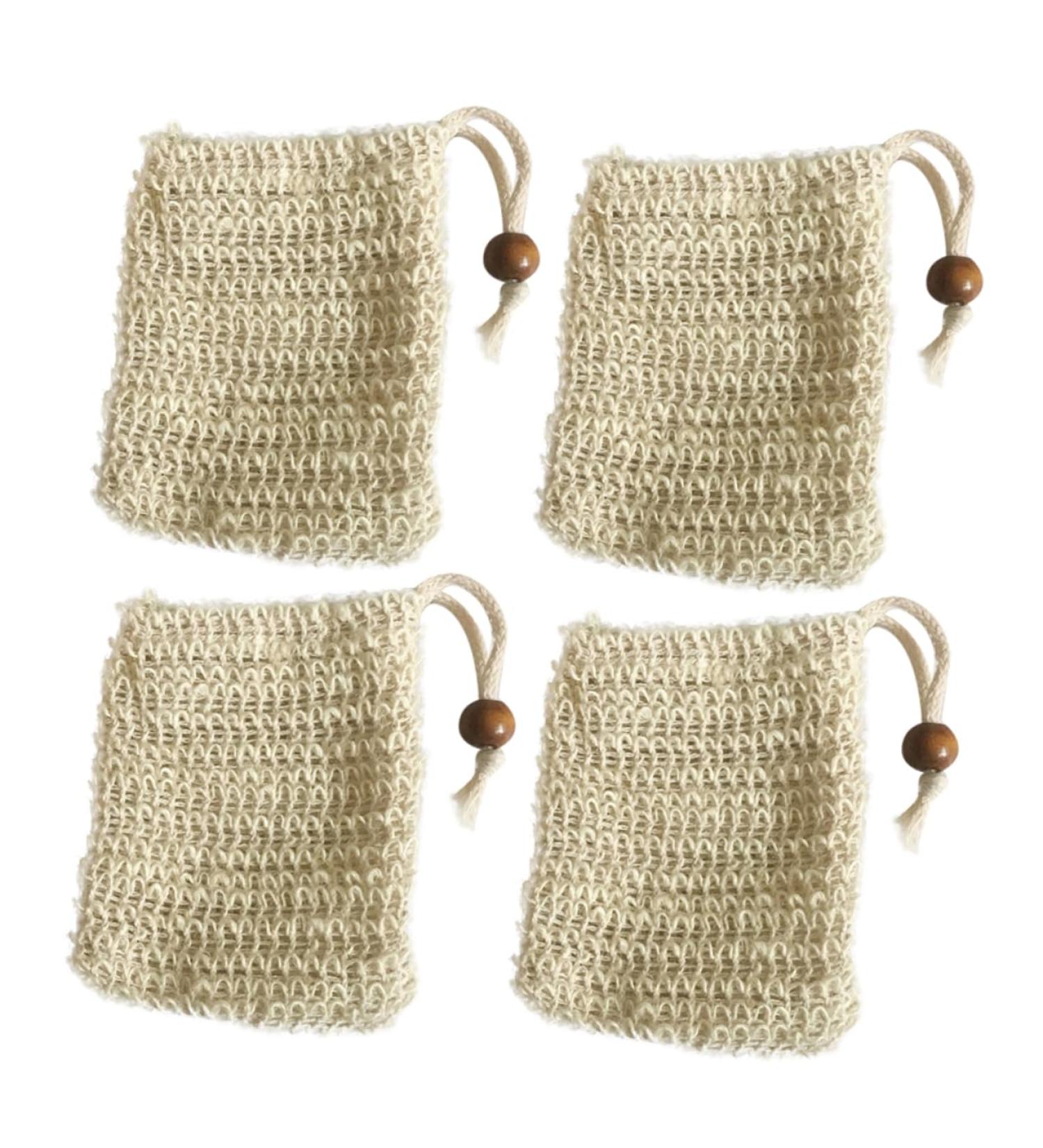 HAPINARY 4pcs Soap Storage Bag Bubble Maker Bag Foaming Net Facial Net Face Washing Bag Soap Holder - Buy Online on GoSupps.com