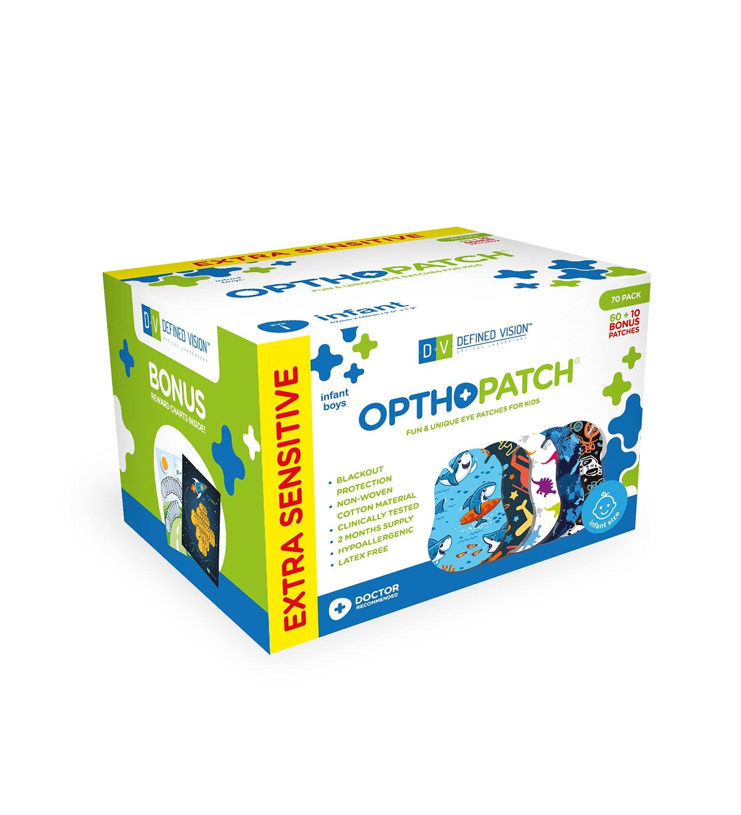 Boys 100 Pack Series II Infants Extra Sensitive Adhesive Eye Patch - Gentle Eye Care for Infants - Buy Online on GoSupps.com