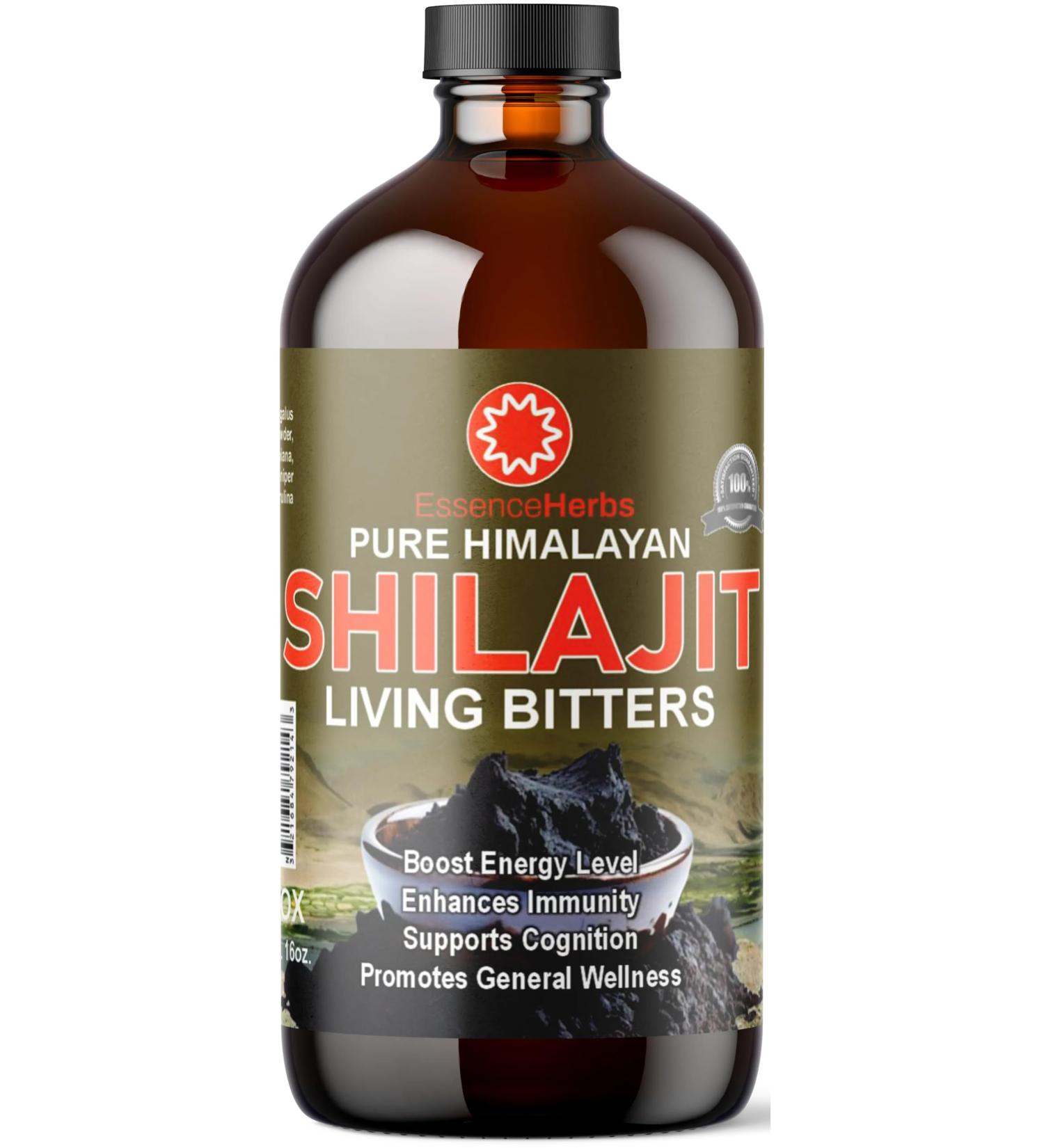 Essence Herbs Shilajit Bitters Liquids Made with Shilajit Moringa Black Seed & More (Pack of 1) - Buy Online on GoSupps.com