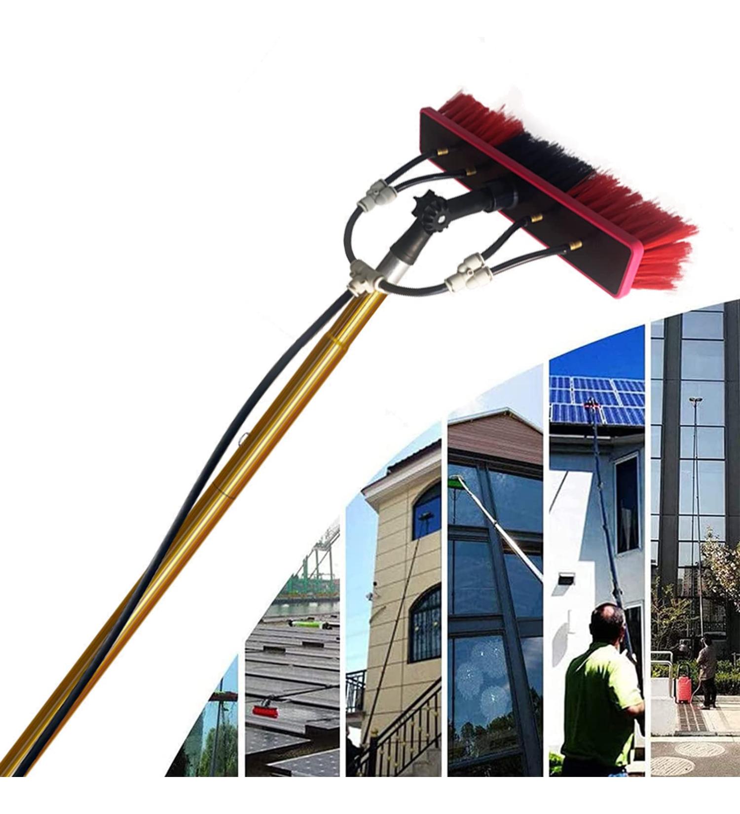photovoltaic cleaner window cleaning pole Window Cleaning Pole Water Fed Telesbrush Extendable Cleaner Conservatory Roof Suitable for Photovoltaic Panel Cleaning Trucks Windows-12Ft/18Ft - Buy Online on GoSupps.com