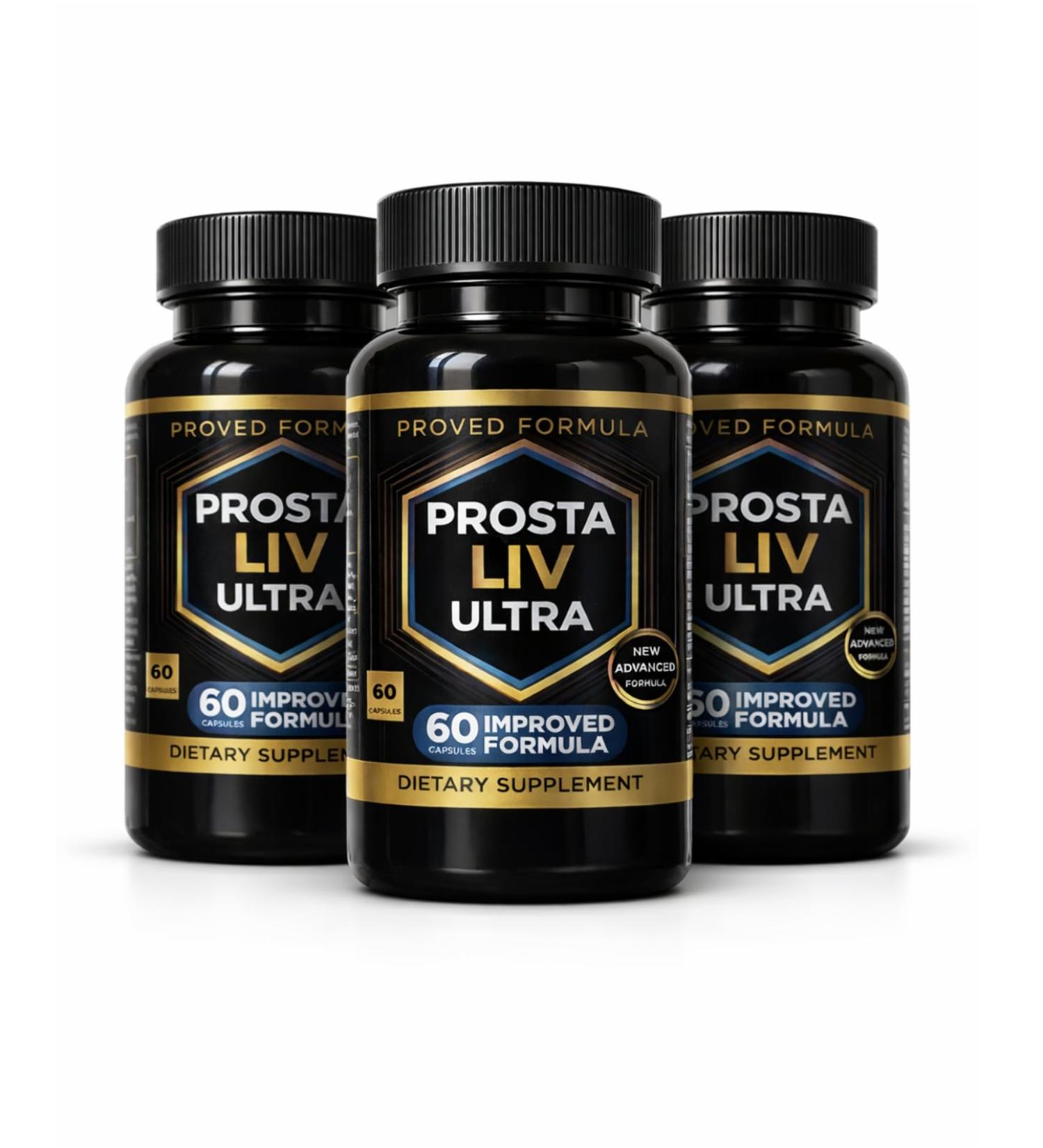 Revitalize your prostate health with Prostaliv Ultra! Experience restful nights increased morning energy healthy bathroom habits and robust urinary flow 120 capsules - 2 bottles for optimal support - Buy Online on GoSupps.com