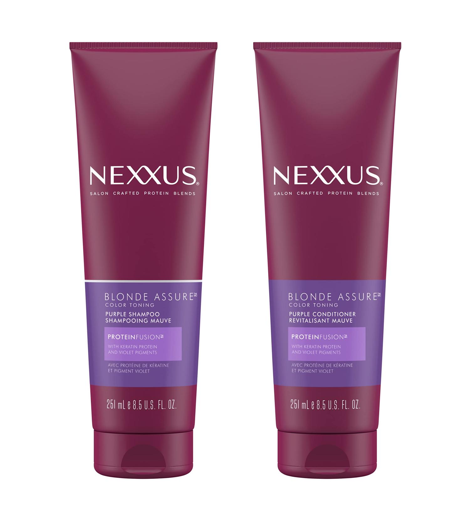 Nexxus Blonde Assure Purple Shampoo & Conditioner Combo Pack - 13.5 fl oz - Buy Online on GoSupps.com